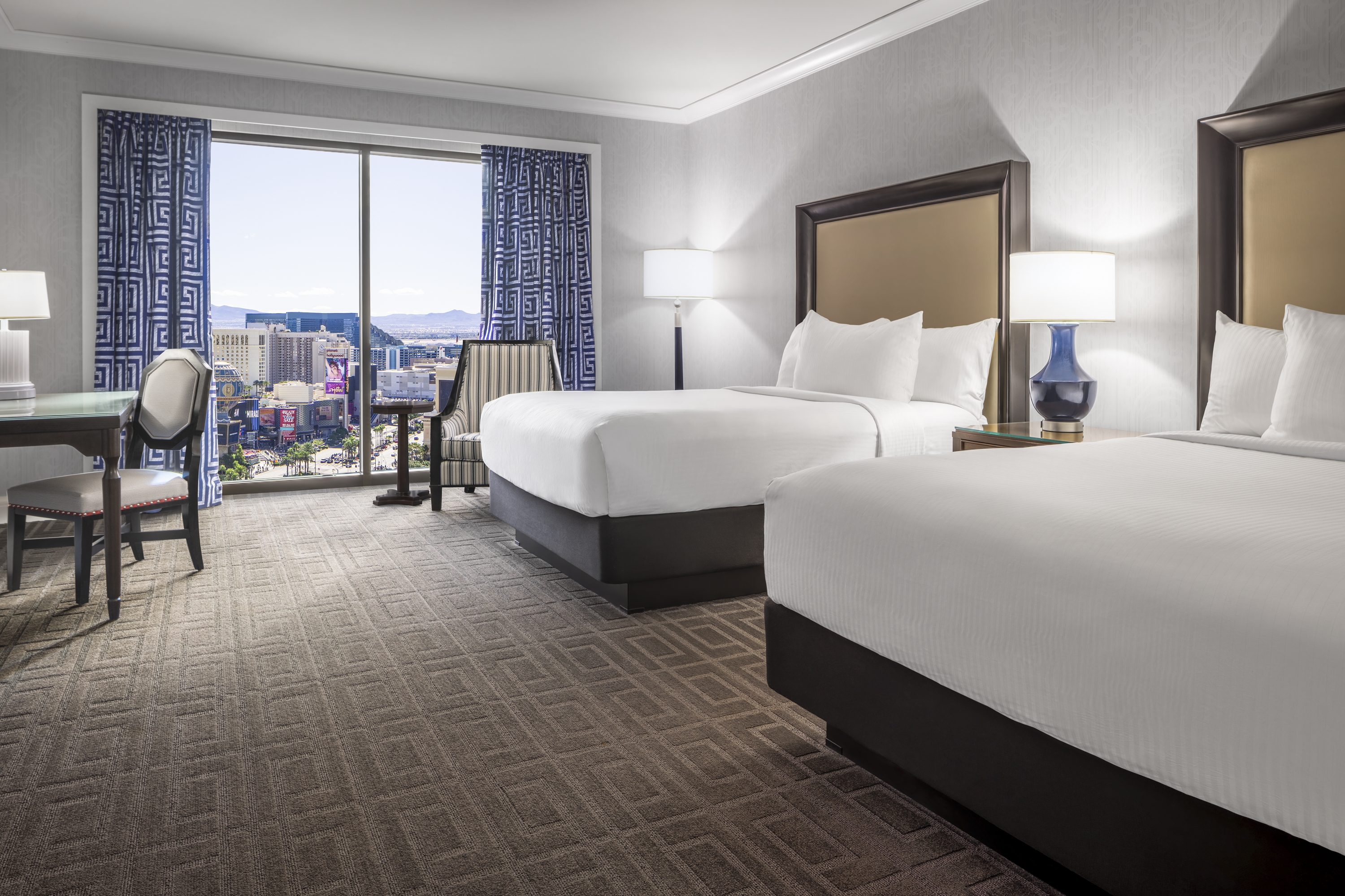 Guest room at the Caesars Palace Las Vegas in Las Vegas, Nevada