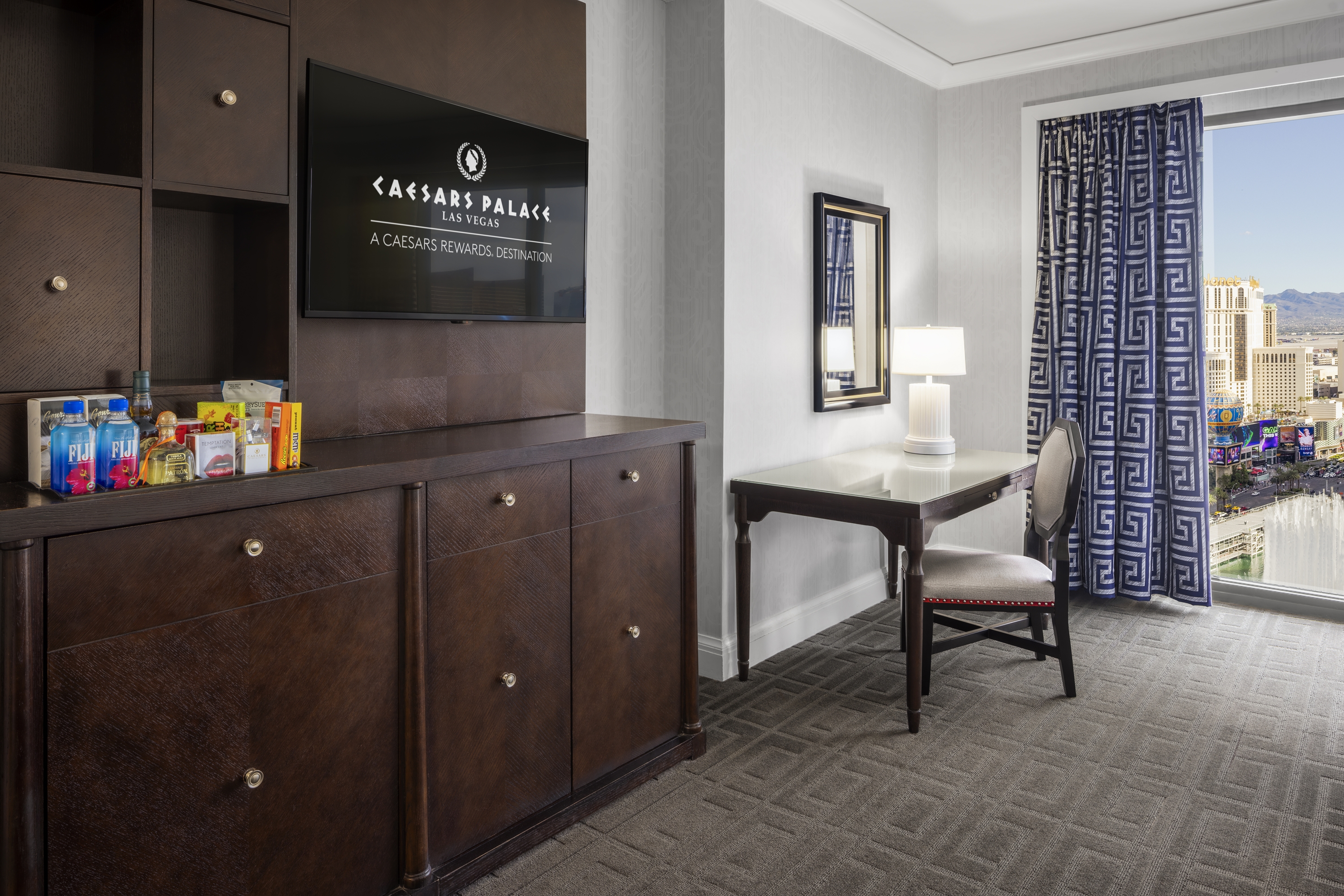 Guest room at the Caesars Palace Las Vegas in Las Vegas, Nevada