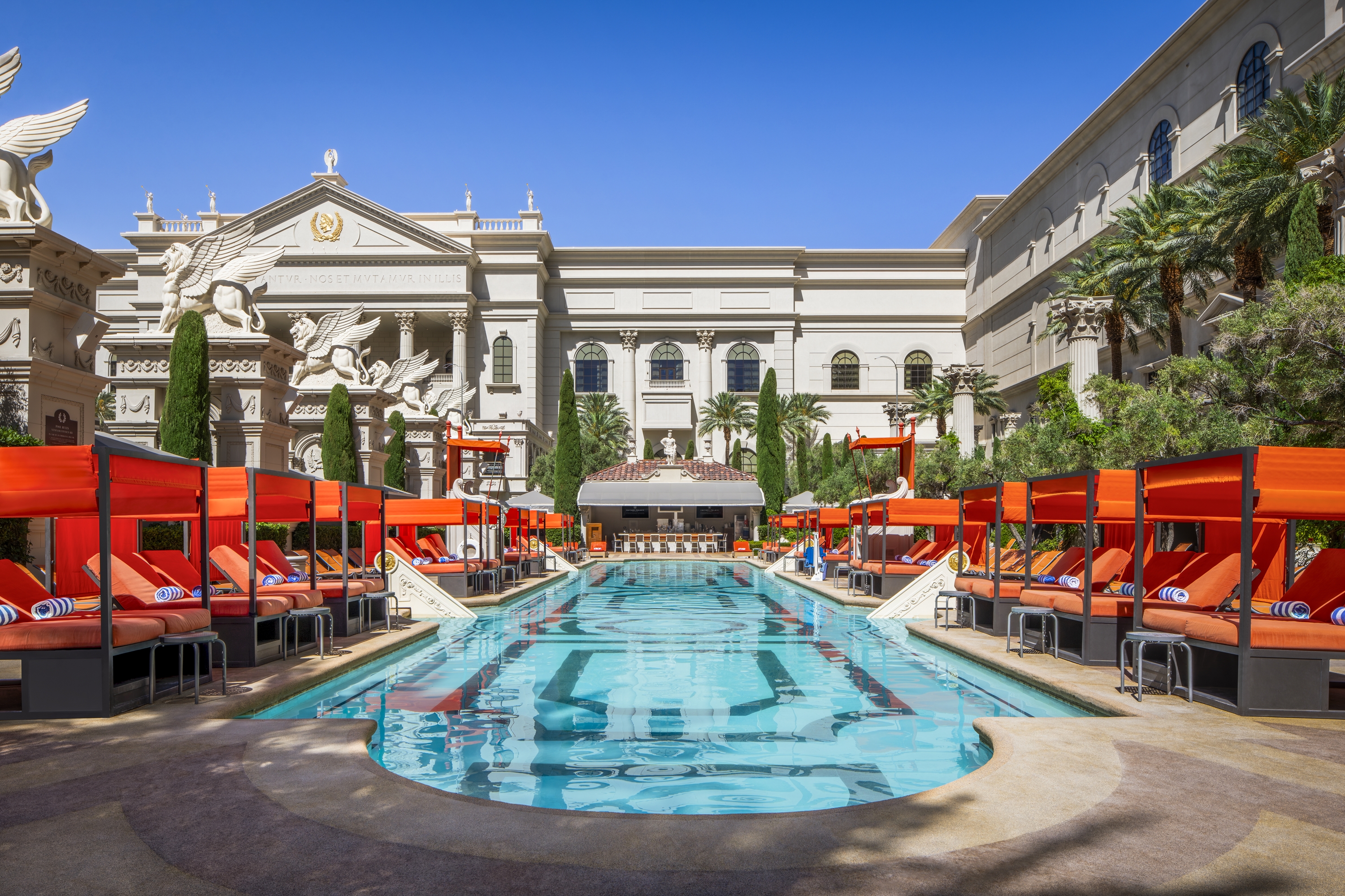 Pool at the Caesars Palace Las Vegas in Las Vegas, Nevada