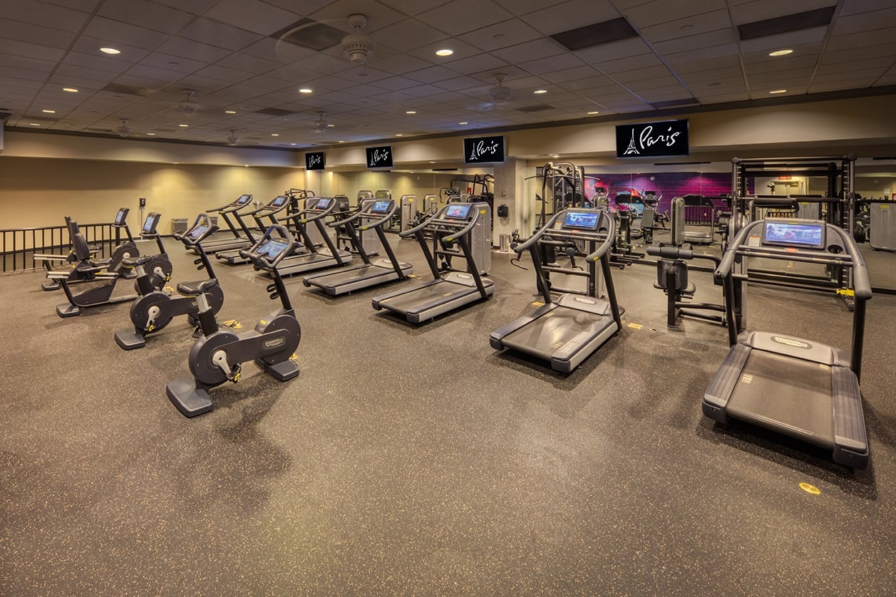 Fitness room at Paris Las Vegas in Las Vegas, Nevada