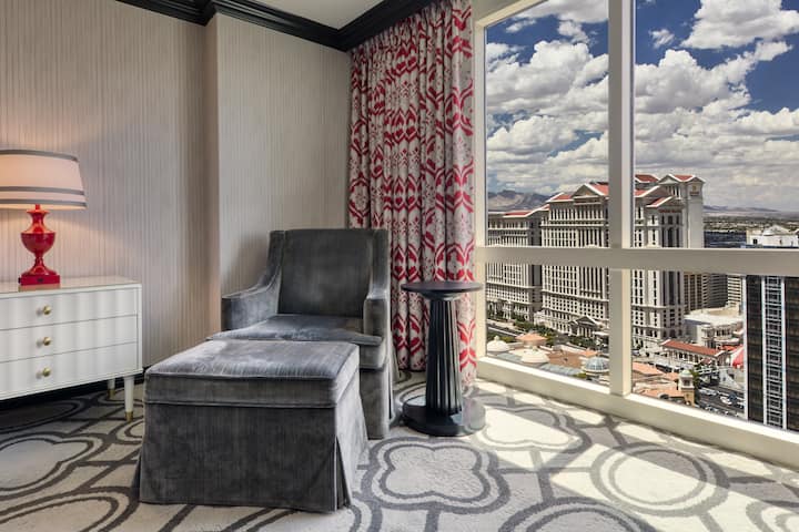 Guest room feature at the Paris Las Vegas in Las Vegas, Nevada