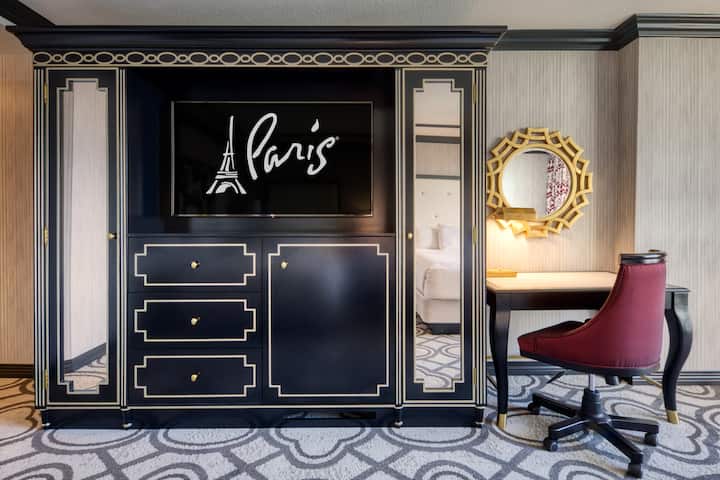 Guest room feature at the Paris Las Vegas in Las Vegas, Nevada