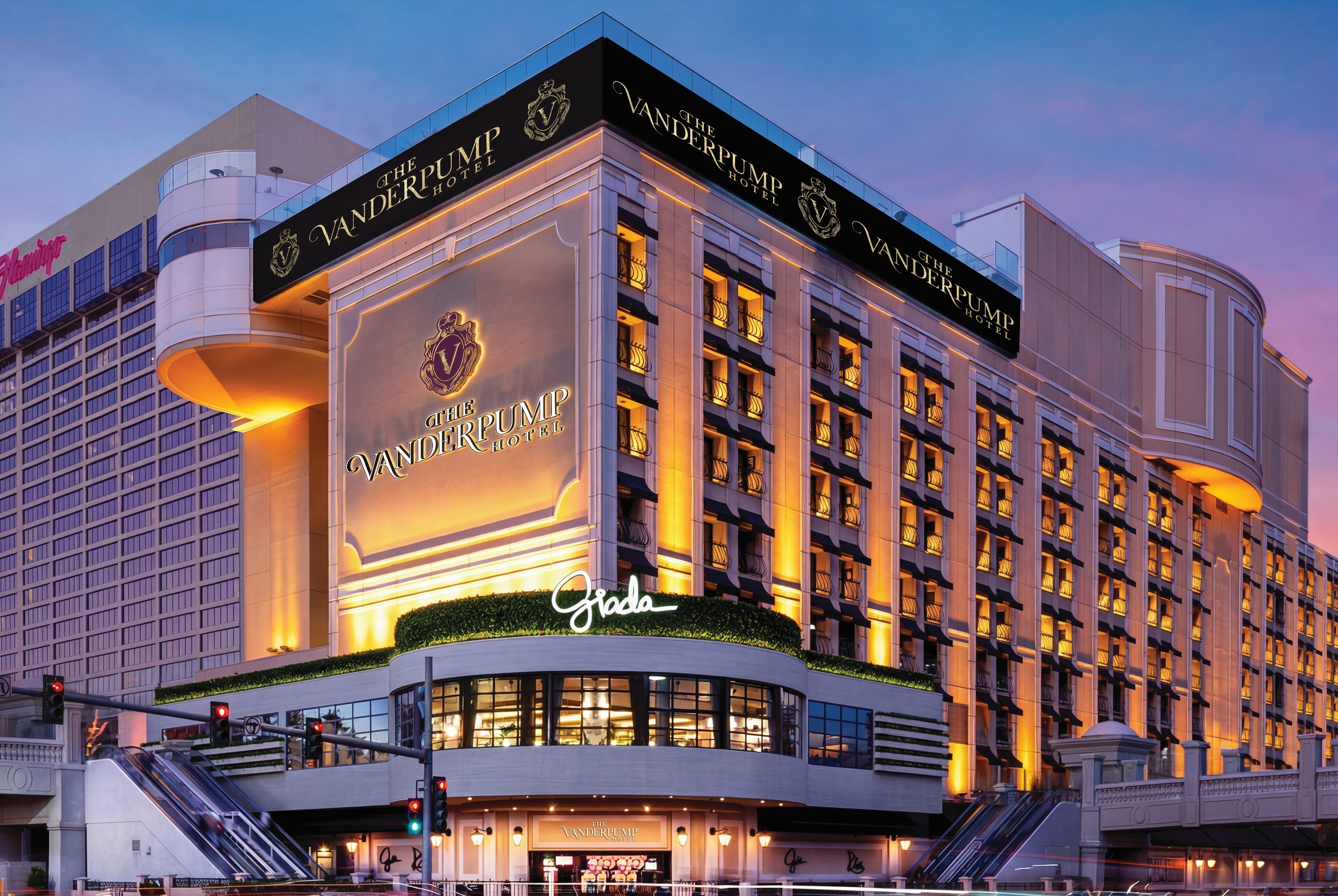 Exterior of The Vanderpump Hotel hotel in Las Vegas, Nevada