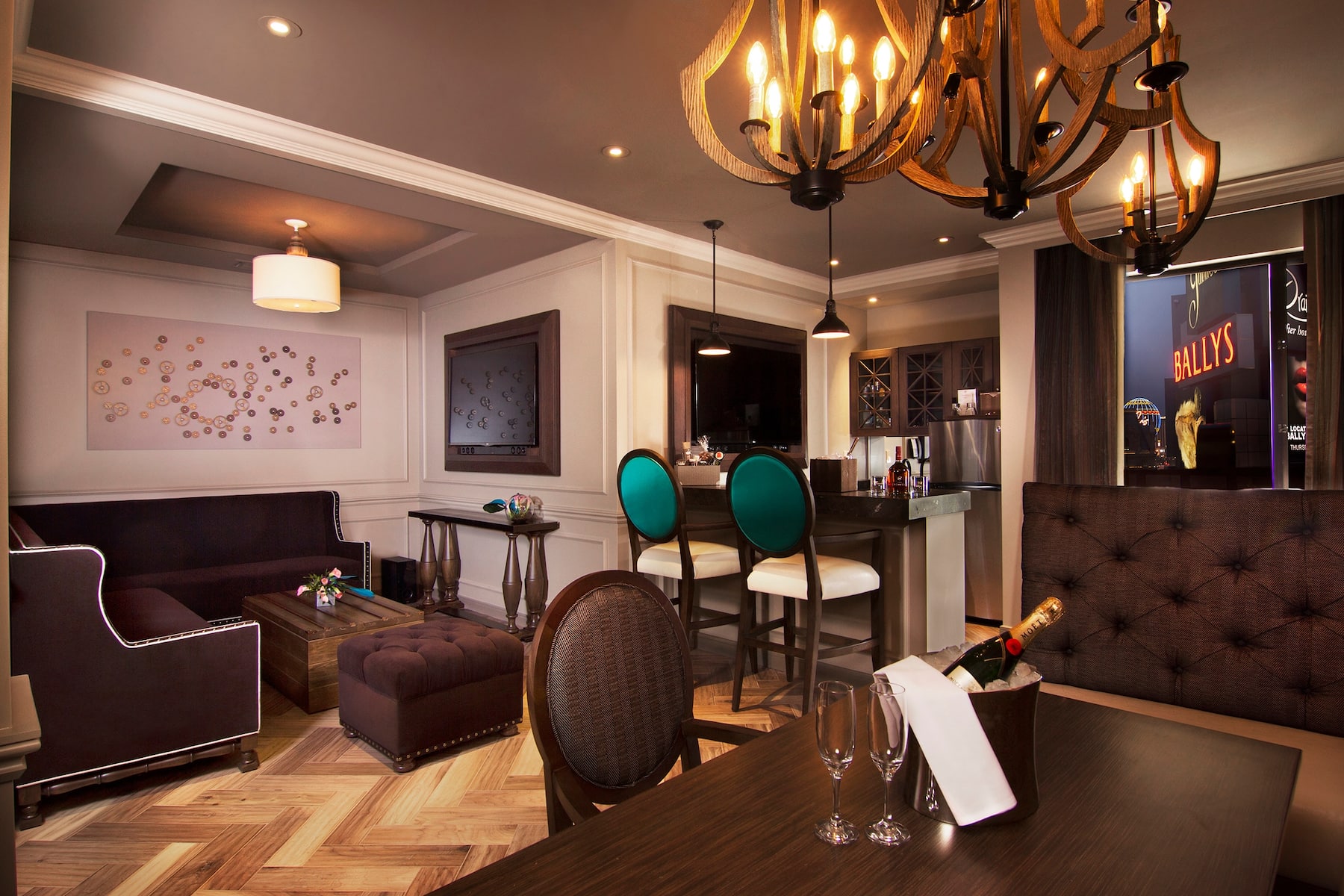 Guest room at the The Cromwell Las Vegas in Las Vegas, Nevada