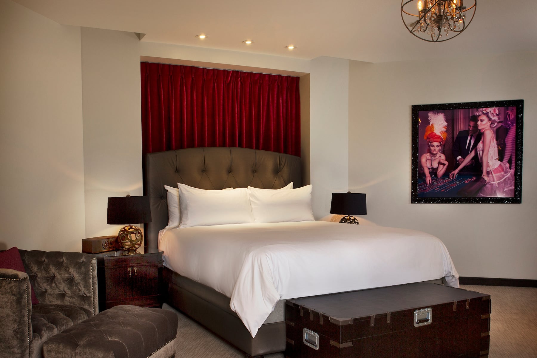 Guest room at the The Cromwell Las Vegas in Las Vegas, Nevada
