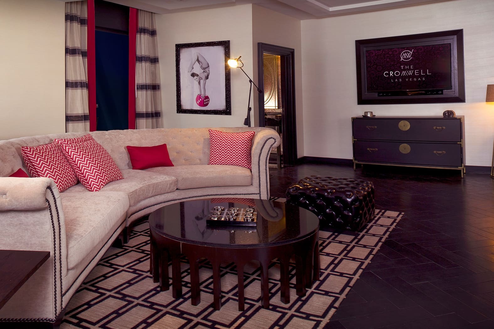 Guest room at the The Cromwell Las Vegas in Las Vegas, Nevada