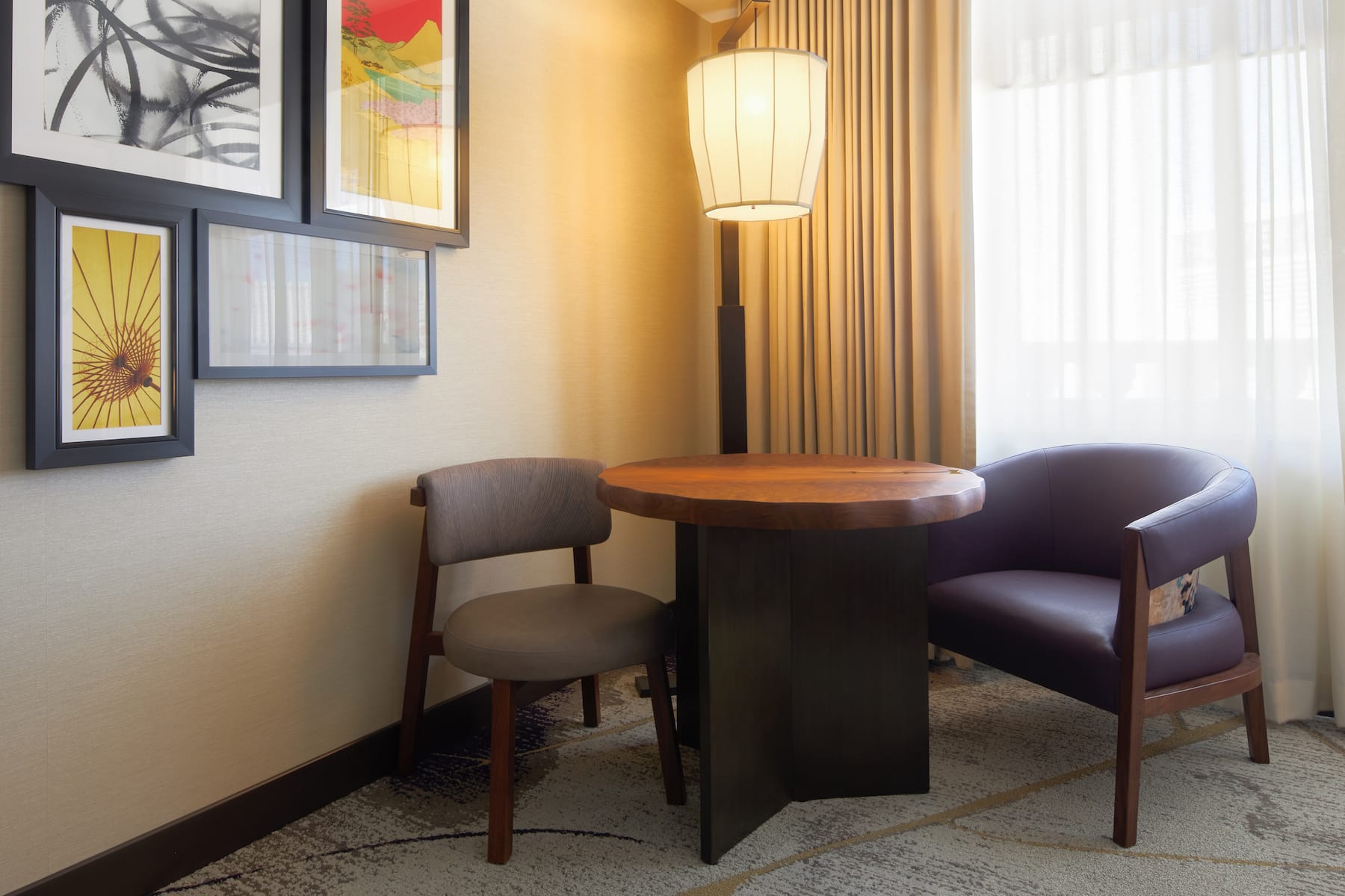 Guest room at the Nobu Hotel Caesars Palace in Las Vegas, Nevada