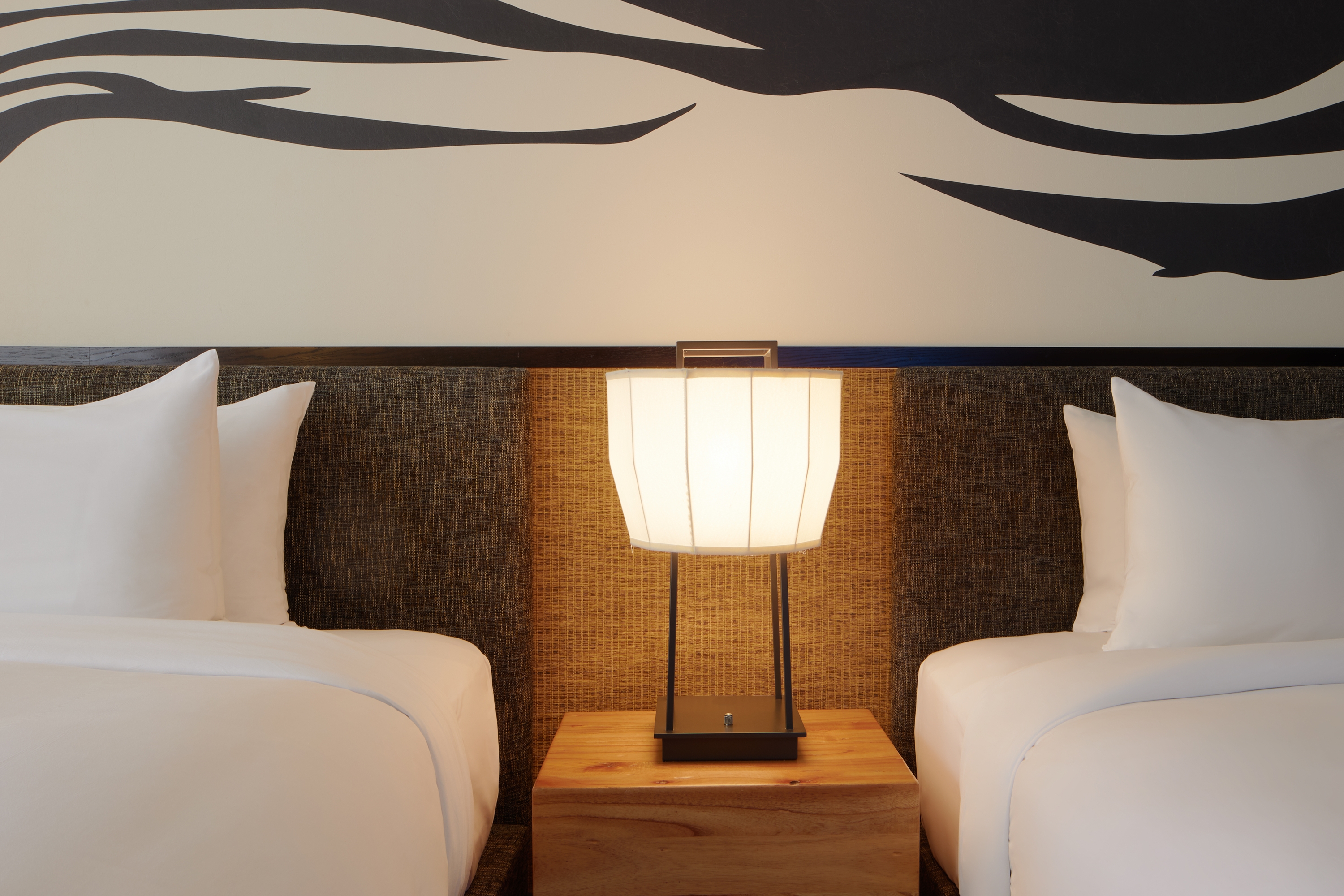 Guest room at the Nobu Hotel Caesars Palace in Las Vegas, Nevada