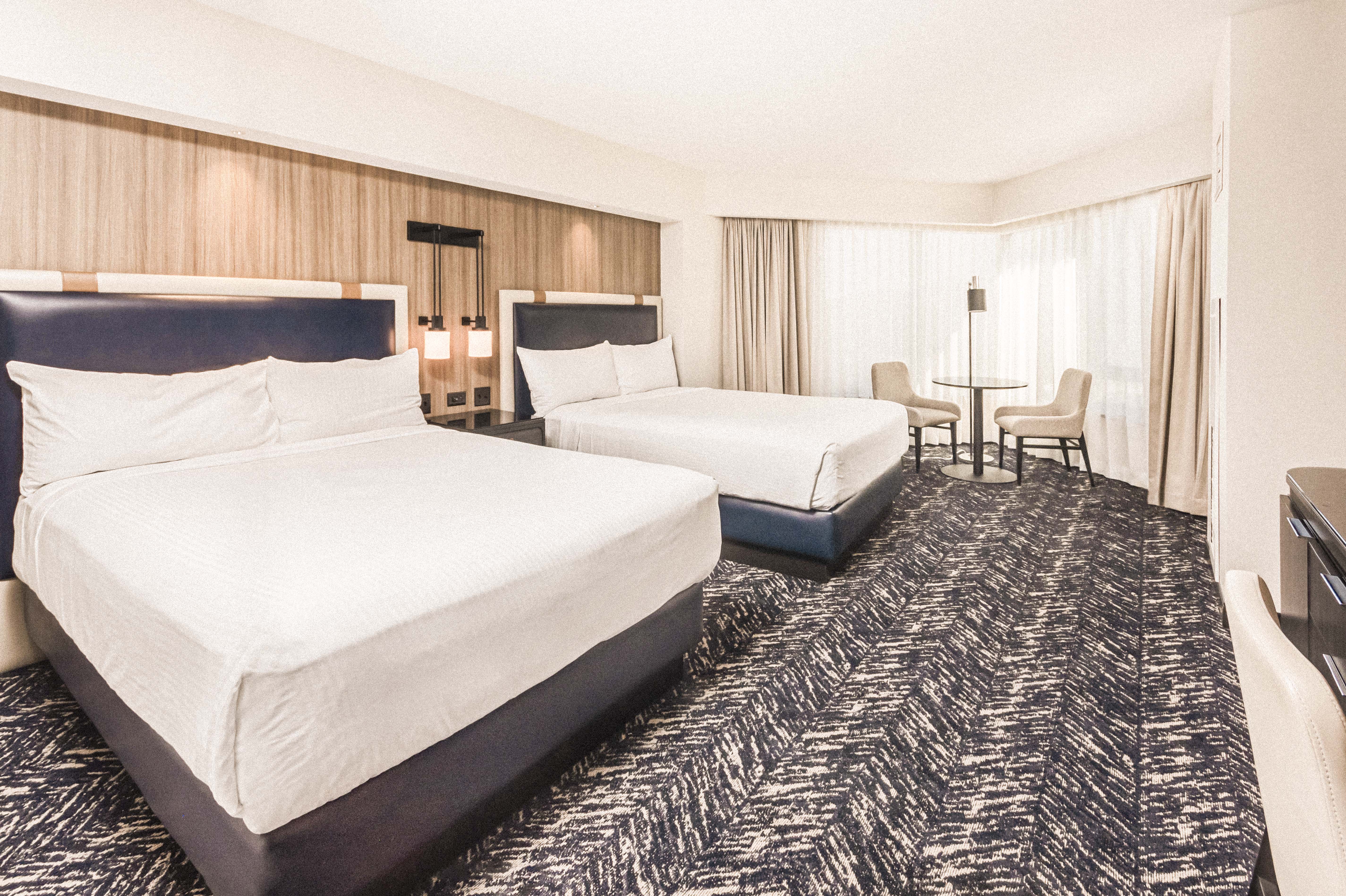 Guest room at the Caesars Republic Lake Tahoe in Stateline, Nevada