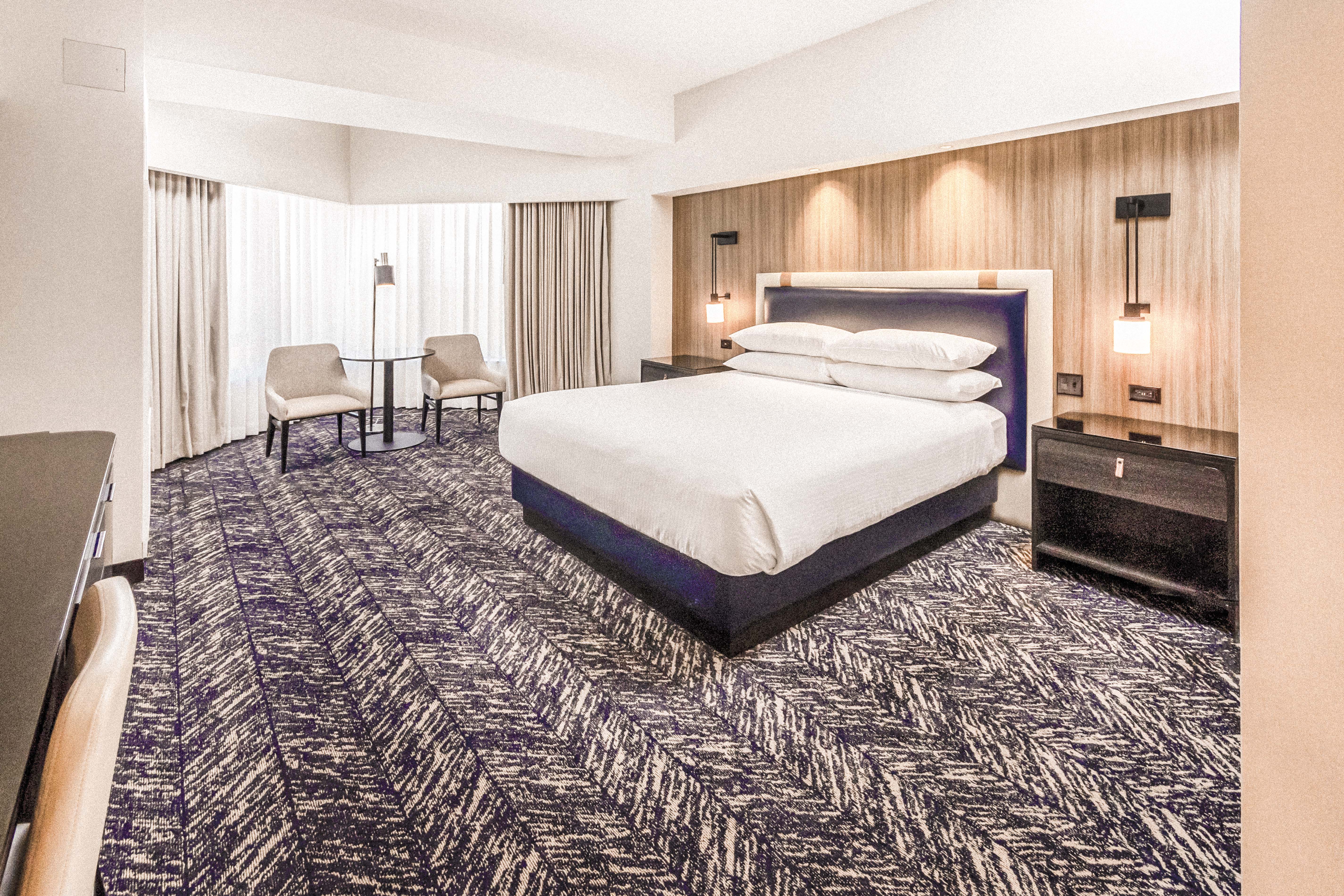 Guest room at the Caesars Republic Lake Tahoe in Stateline, Nevada