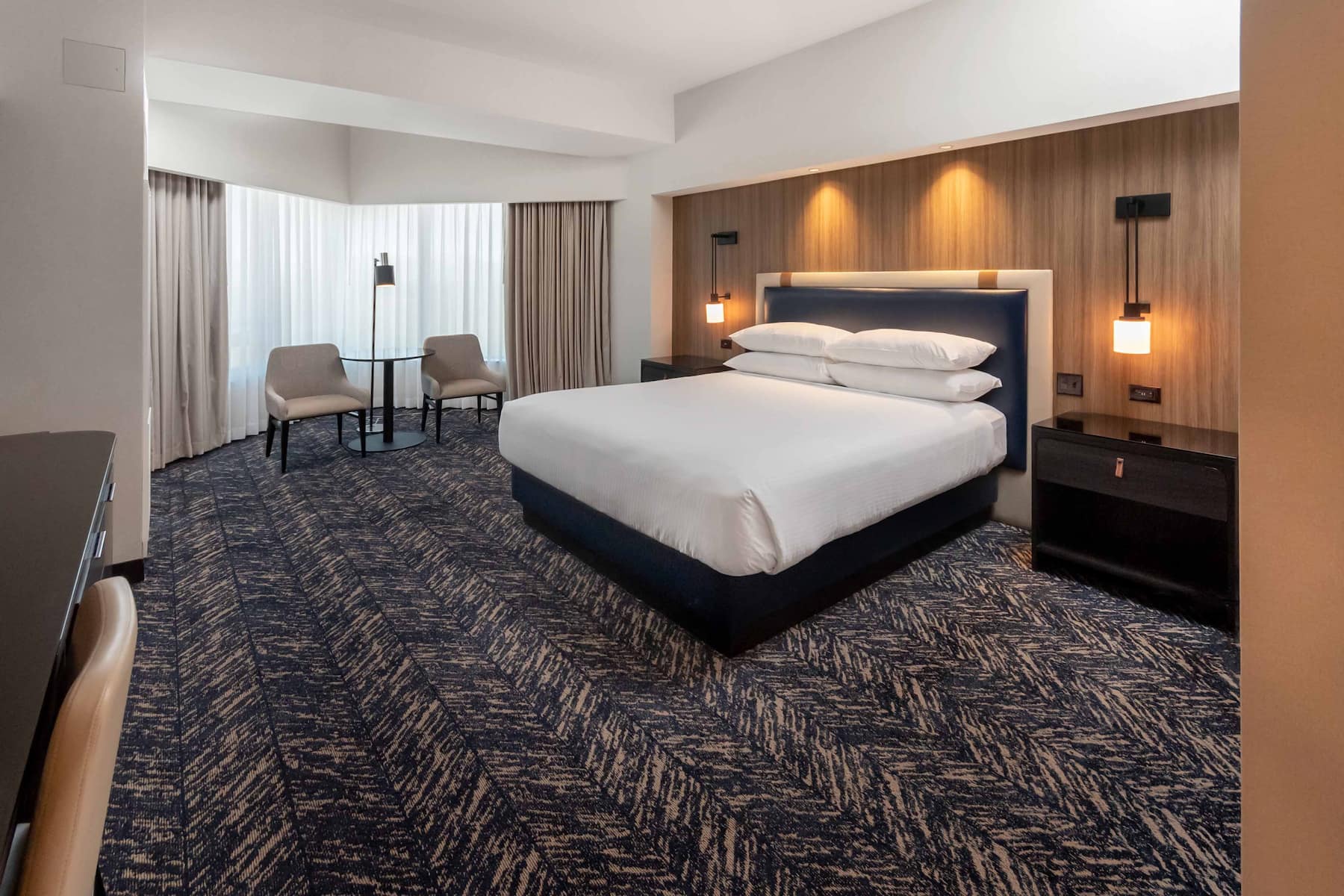 Guest room at the Caesars Republic Lake Tahoe in Stateline, Nevada