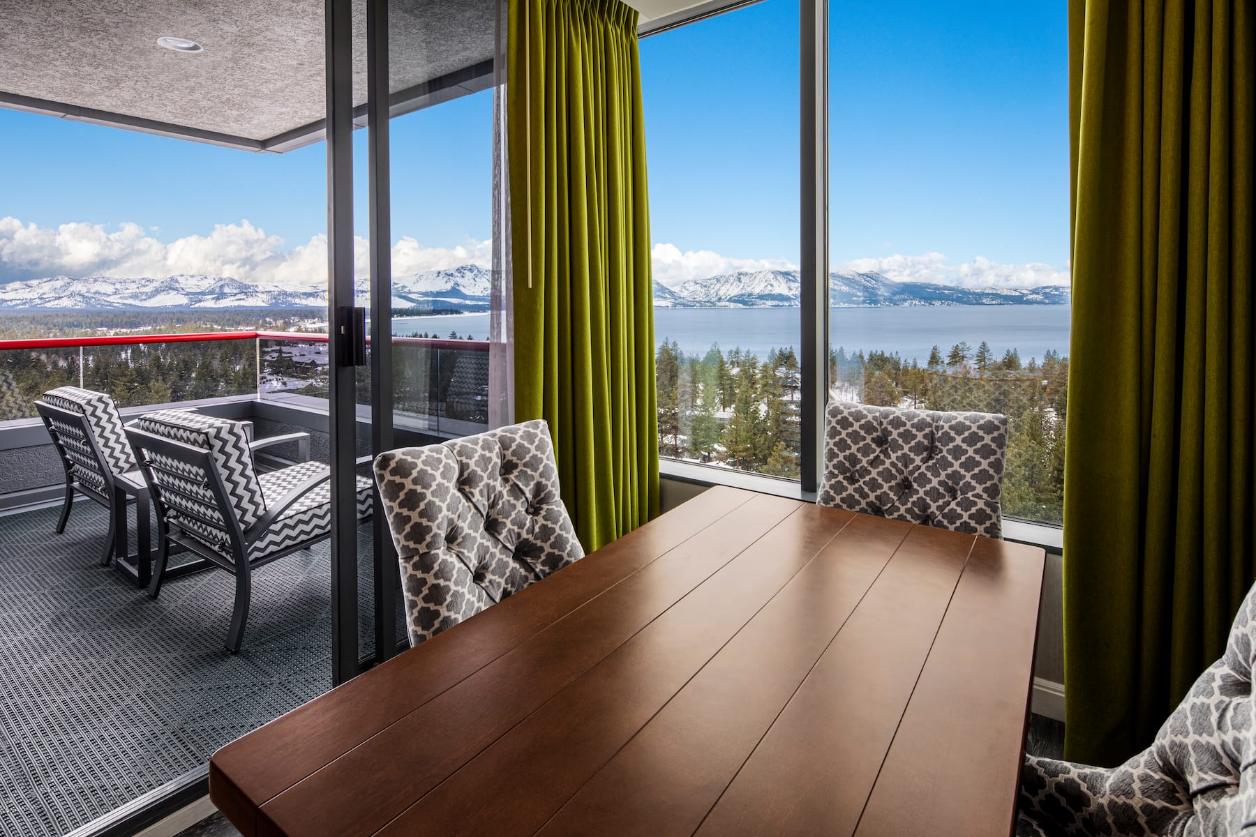 Guest room at the Caesars Republic Lake Tahoe in Stateline, Nevada