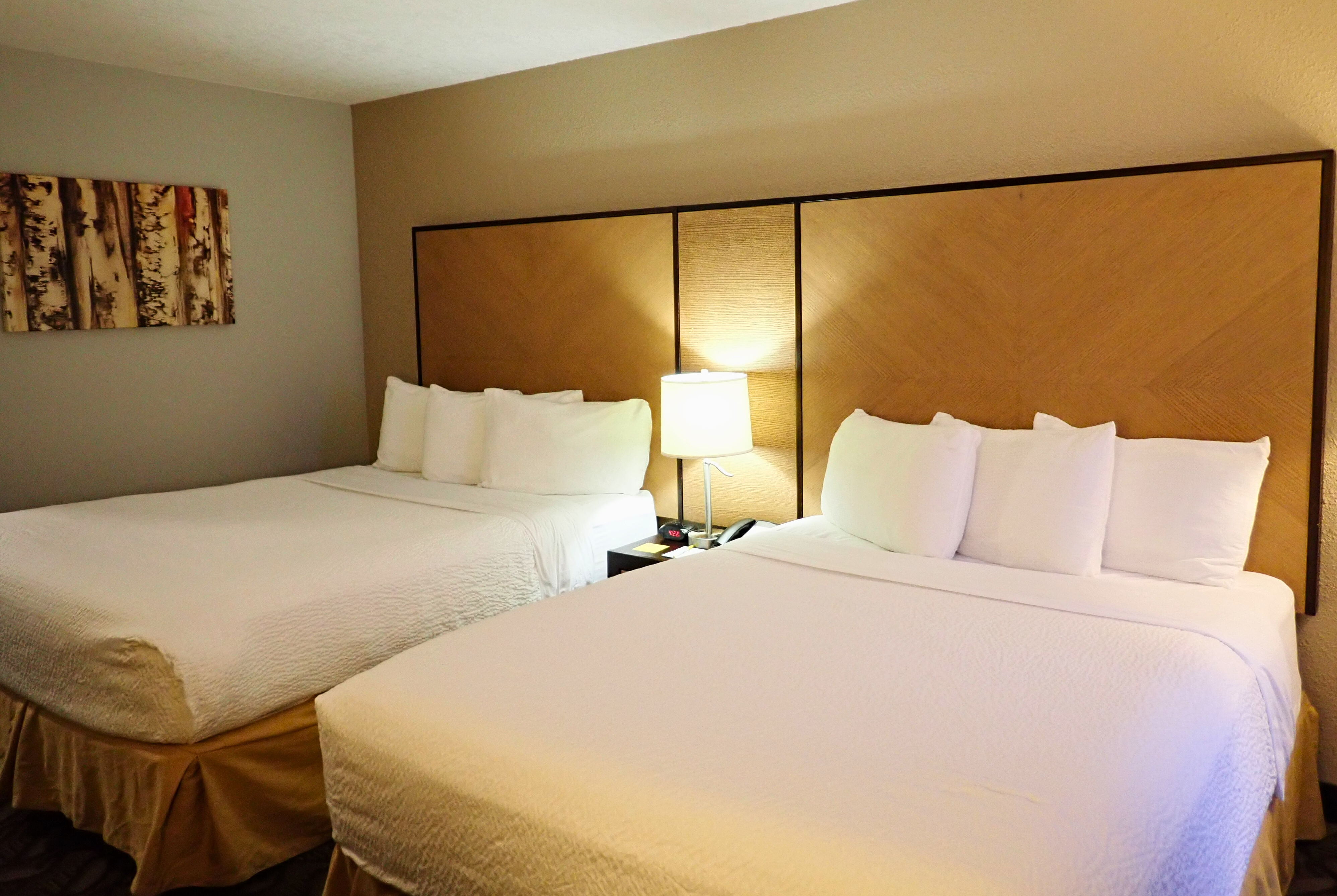 Guest room at the Days Inn by Wyndham Airdrie in Airdrie, Alberta