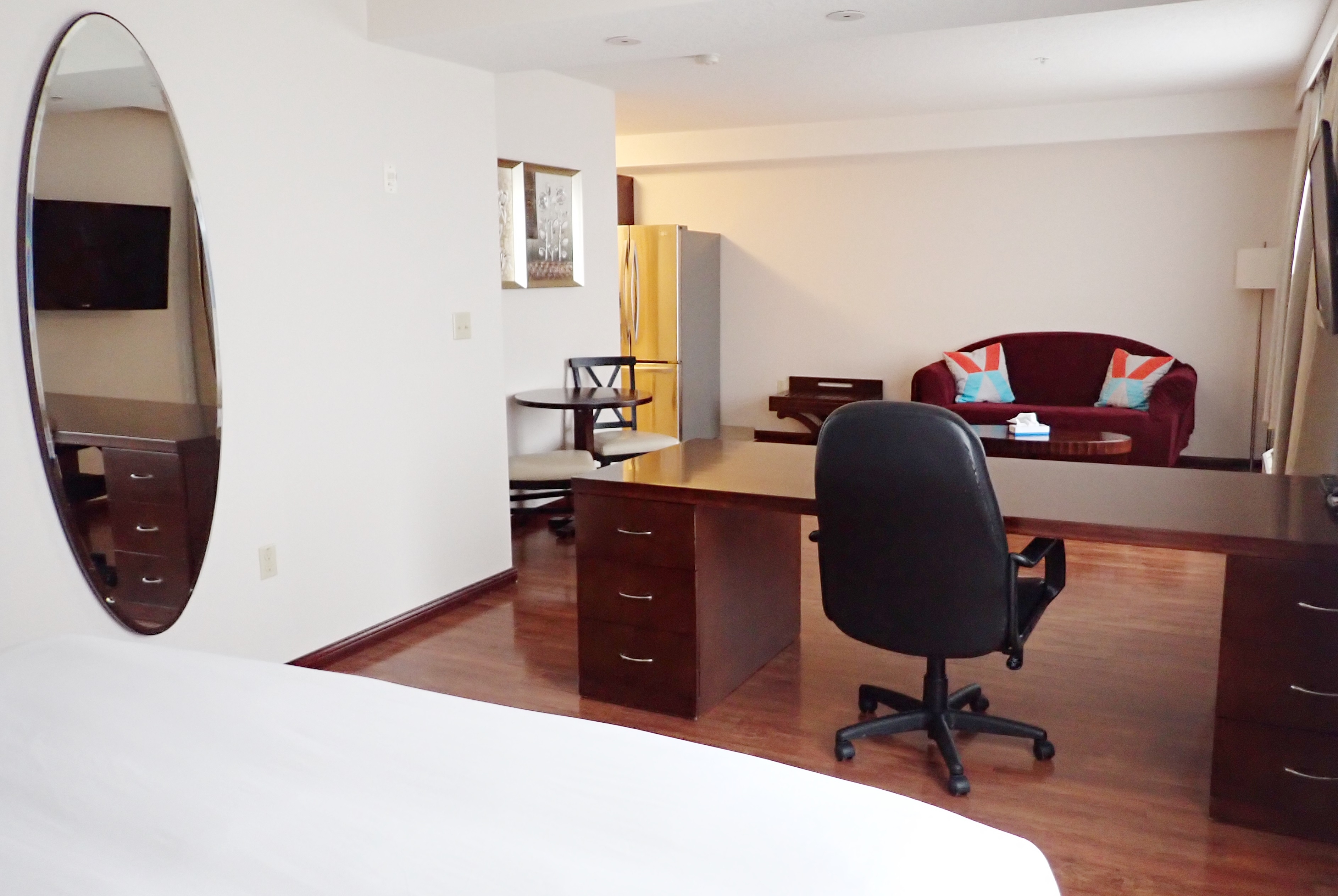 Guest room at the Days Inn & Suites by Wyndham Fort Saskatchewan in Fort Saskatchewan, Alberta