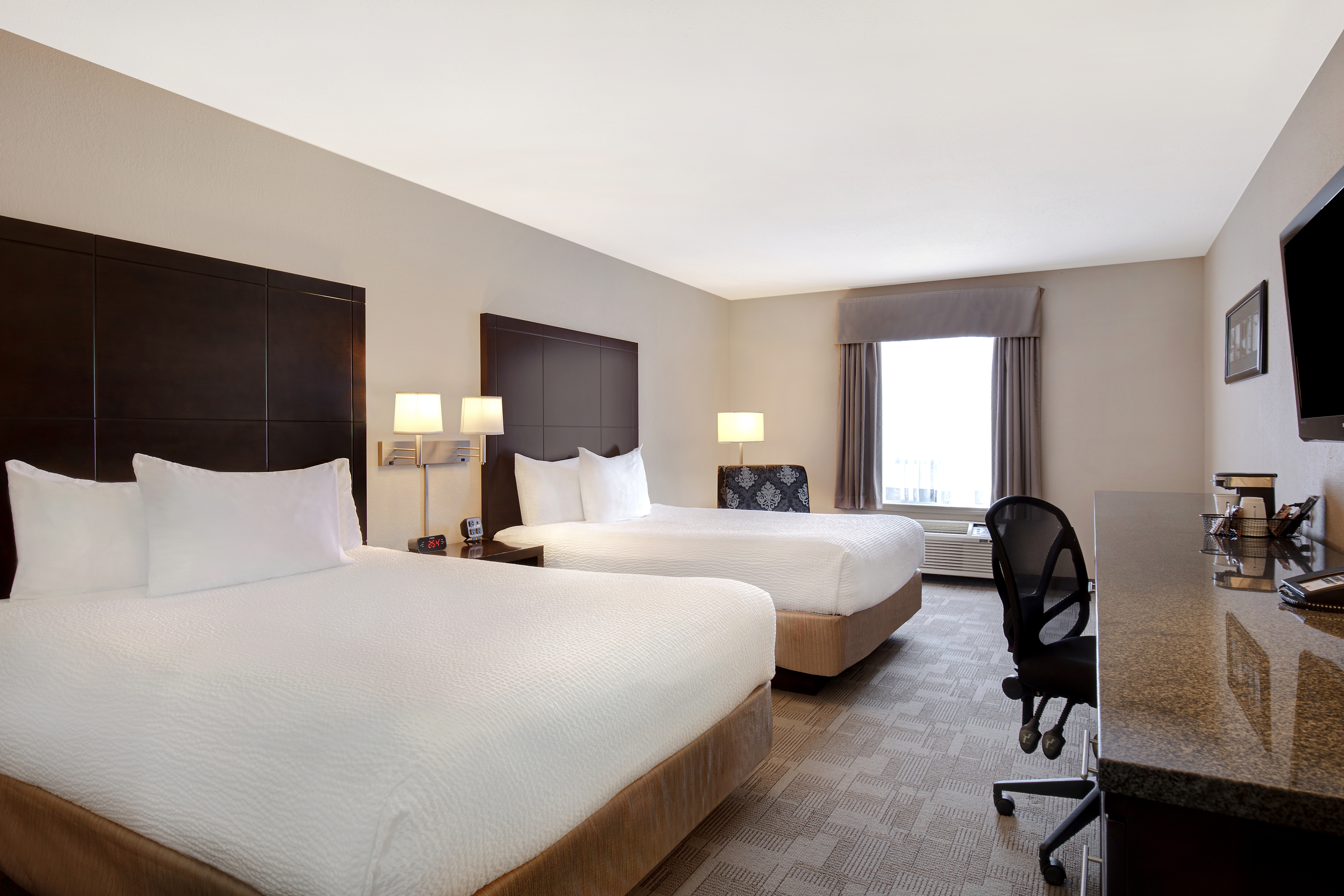 Guest room at the Days Inn by Wyndham Medicine Hat in Medicine Hat, Alberta