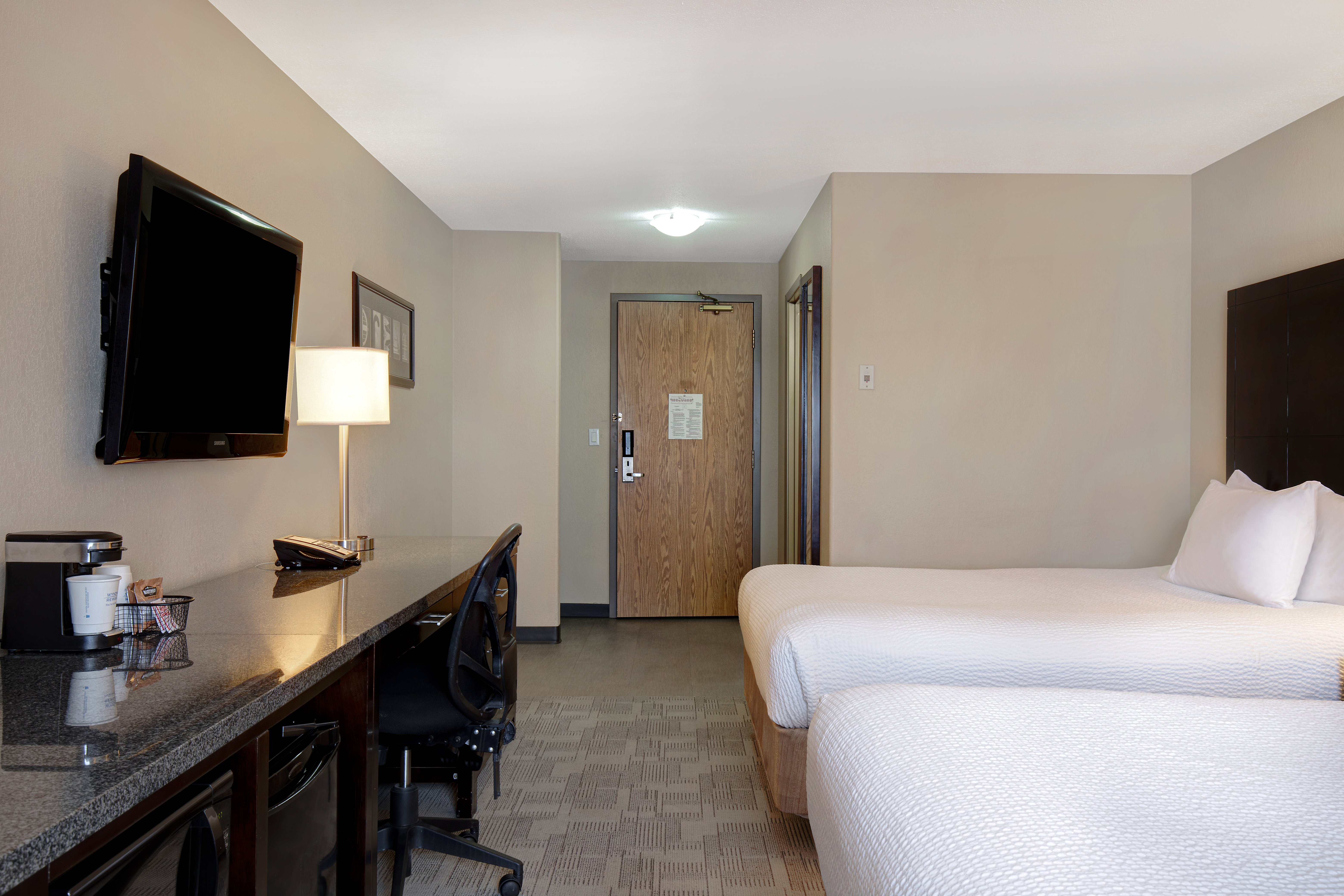 Guest room at the Days Inn by Wyndham Medicine Hat in Medicine Hat, Alberta