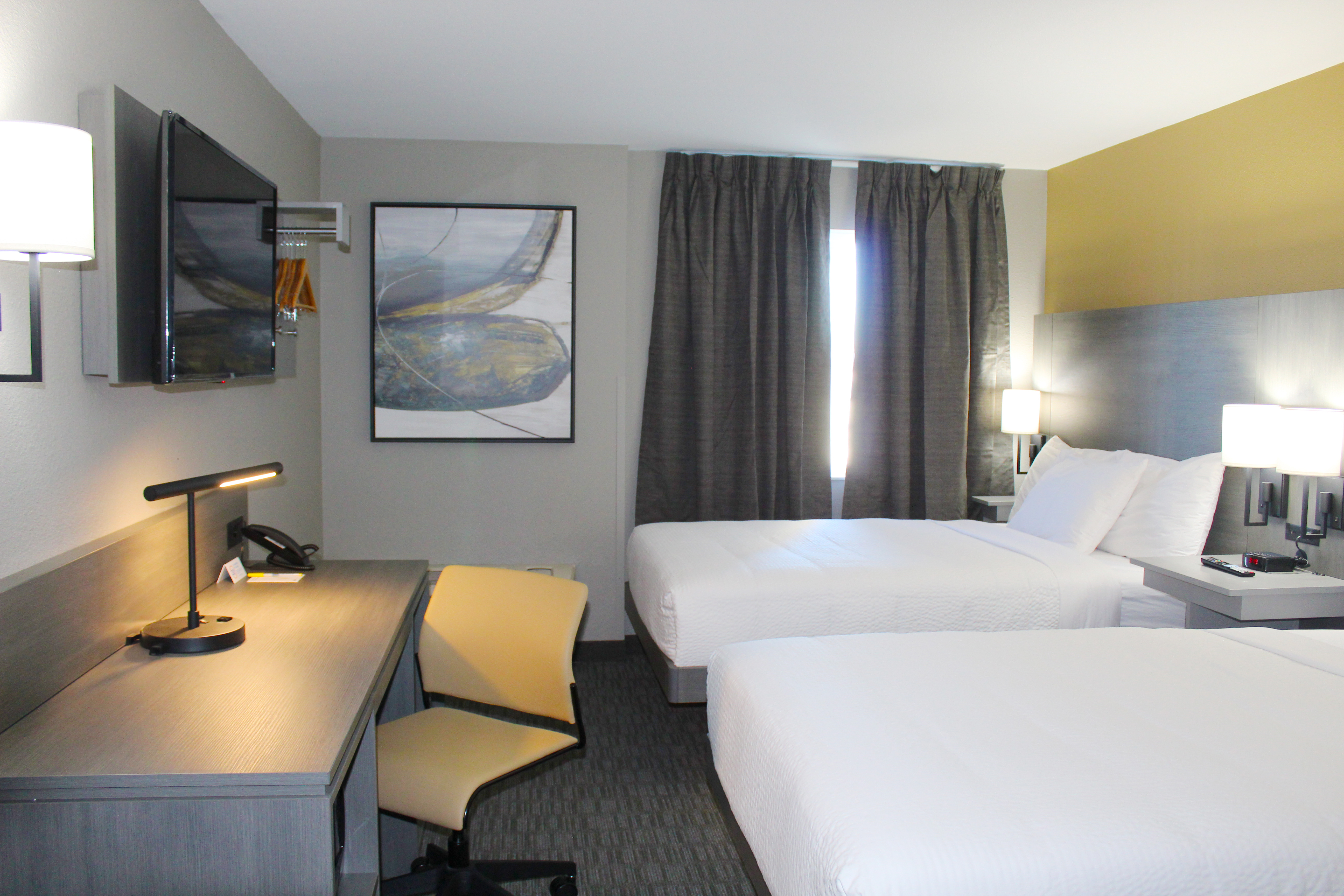 Guest room at the Days Inn by Wyndham Stony Plain in Stony Plain, Alberta