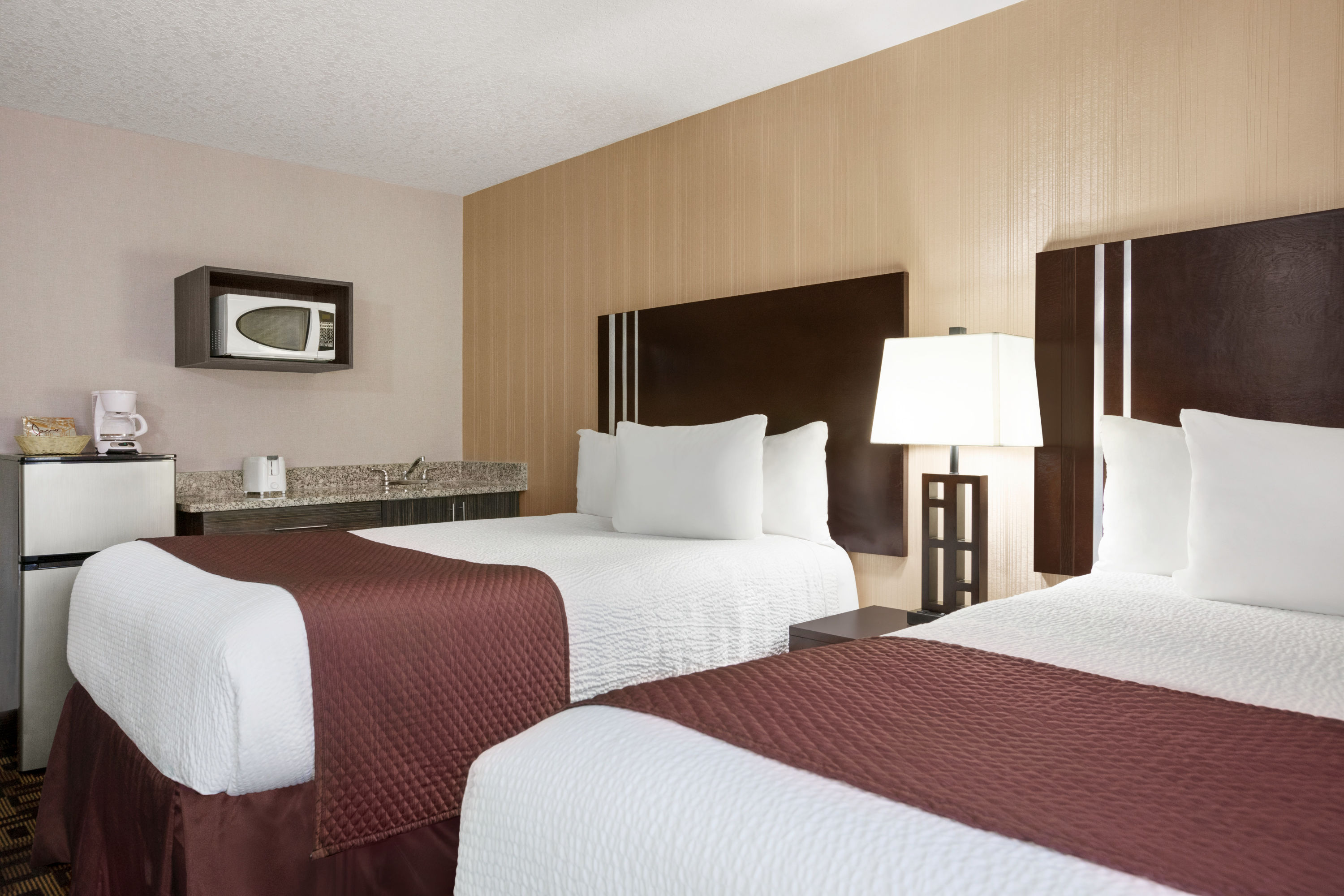 Guest room at the Days Inn by Wyndham Sylvan Lake in Sylvan Lake, Alberta