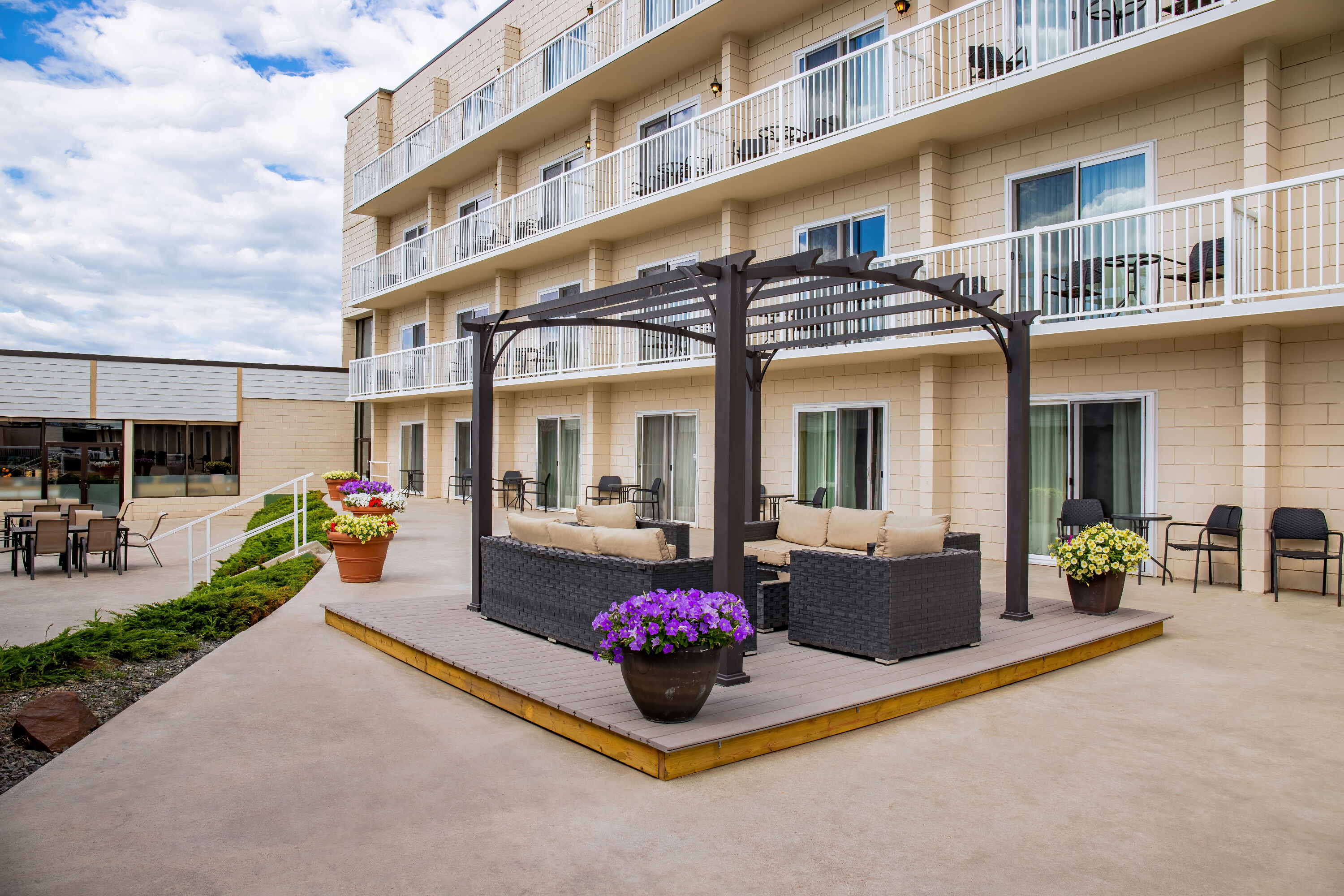Courtyard at Days Inn by Wyndham Cranbrook Conference Centre in Cranbrook, British Columbia