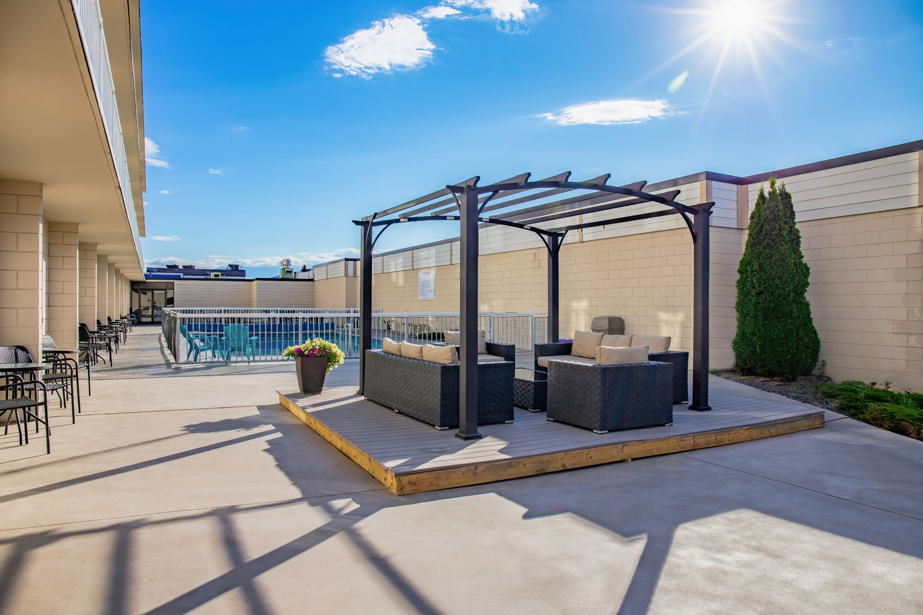 Courtyard at Days Inn by Wyndham Cranbrook Conference Centre in Cranbrook, British Columbia