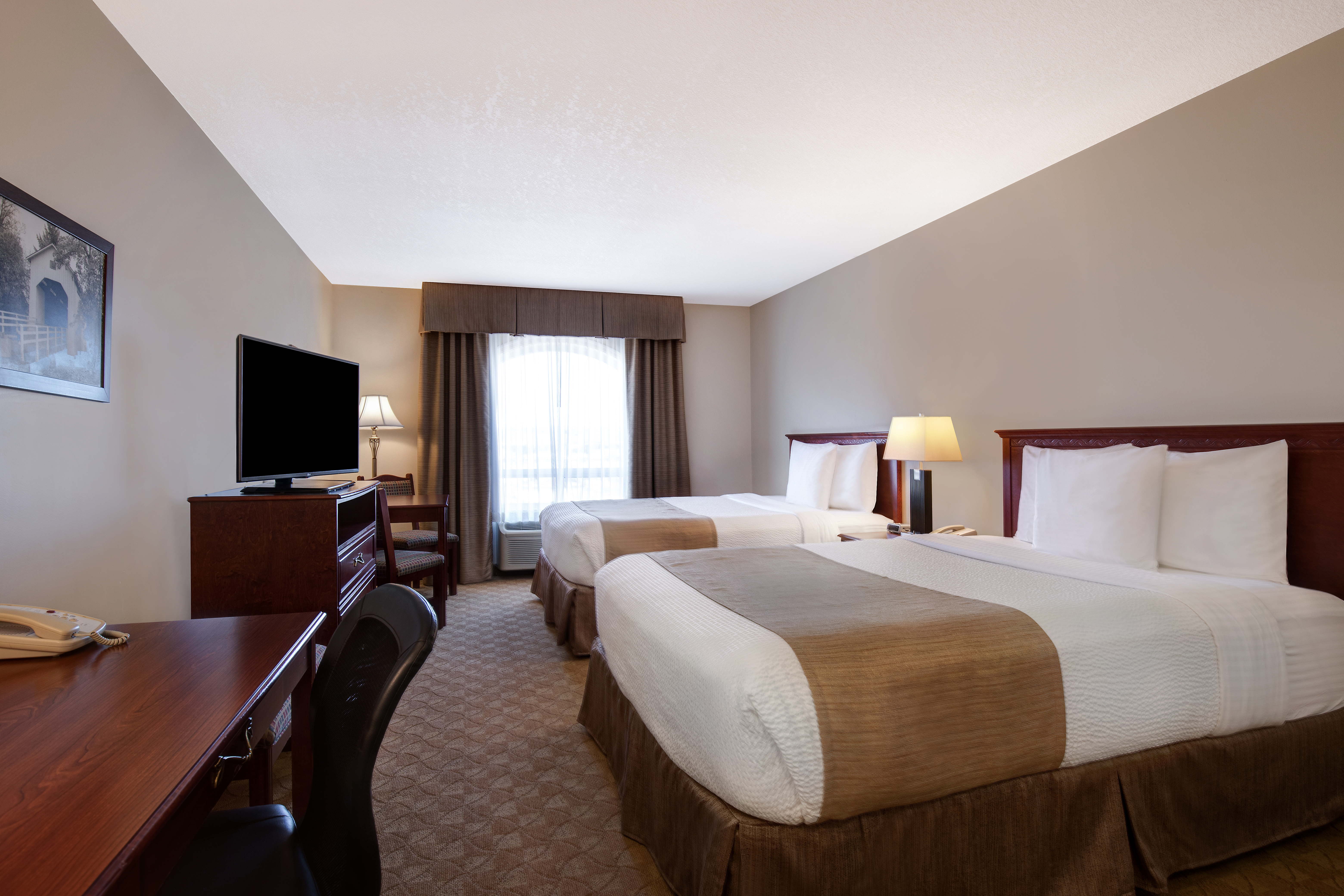 Guest room at the Days Inn by Wyndham Dawson Creek in Dawson Creek, British Columbia