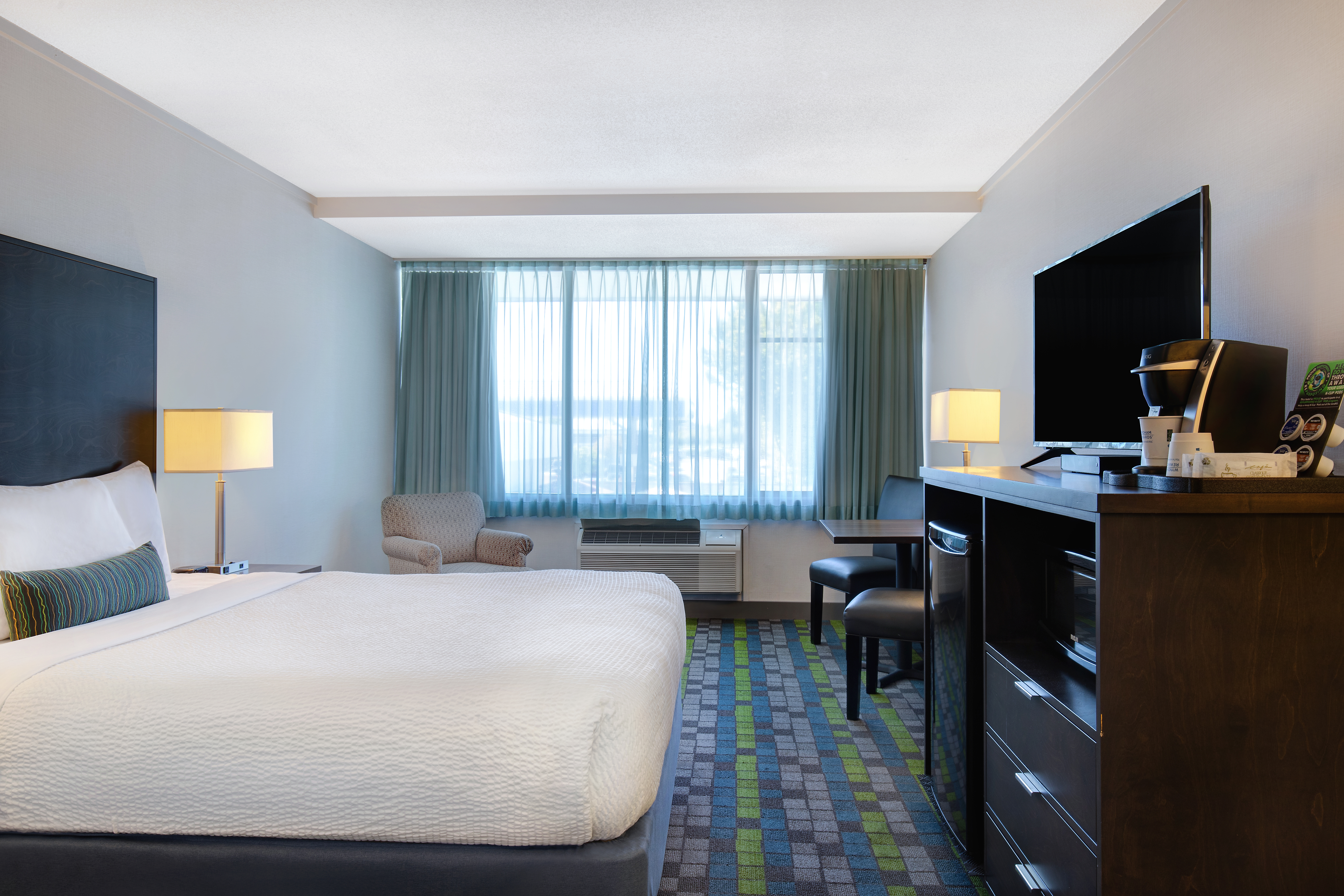 Guest room at the Days Inn by Wyndham Victoria Airport Sidney in Sidney, British Columbia