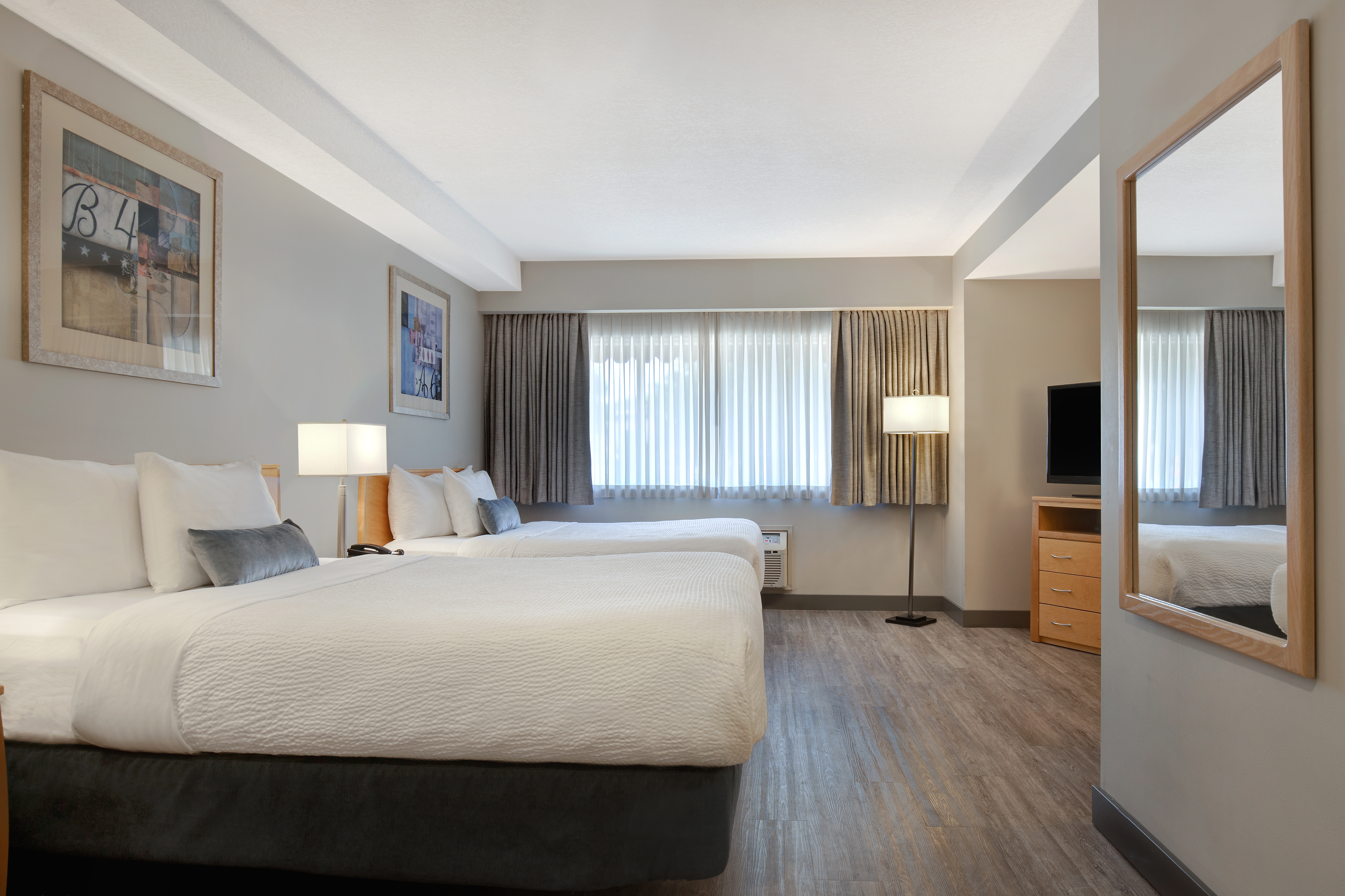 Guest room at the Days Inn by Wyndham Victoria Airport Sidney in Sidney, British Columbia