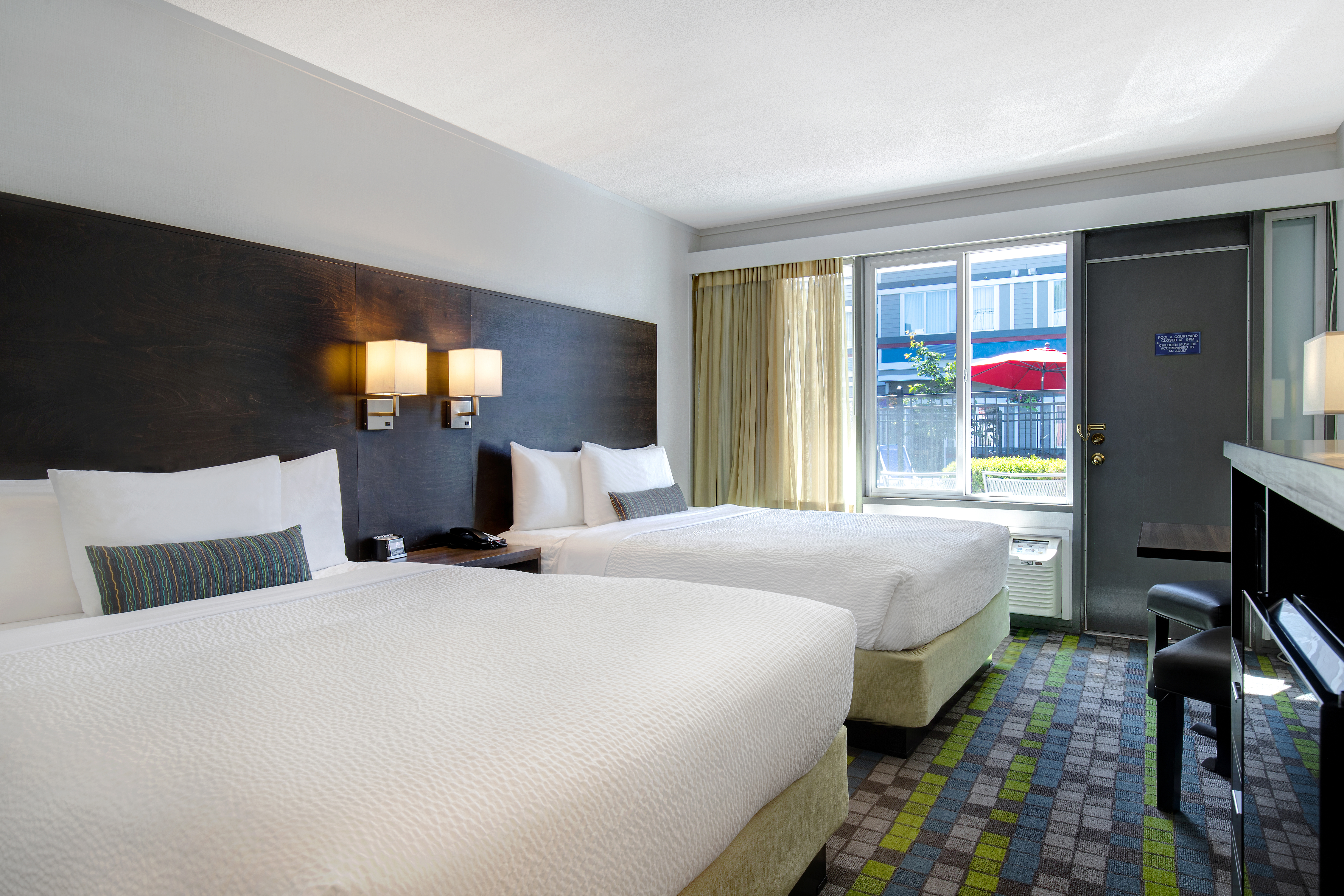 Guest room at the Days Inn by Wyndham Victoria Airport Sidney in Sidney, British Columbia