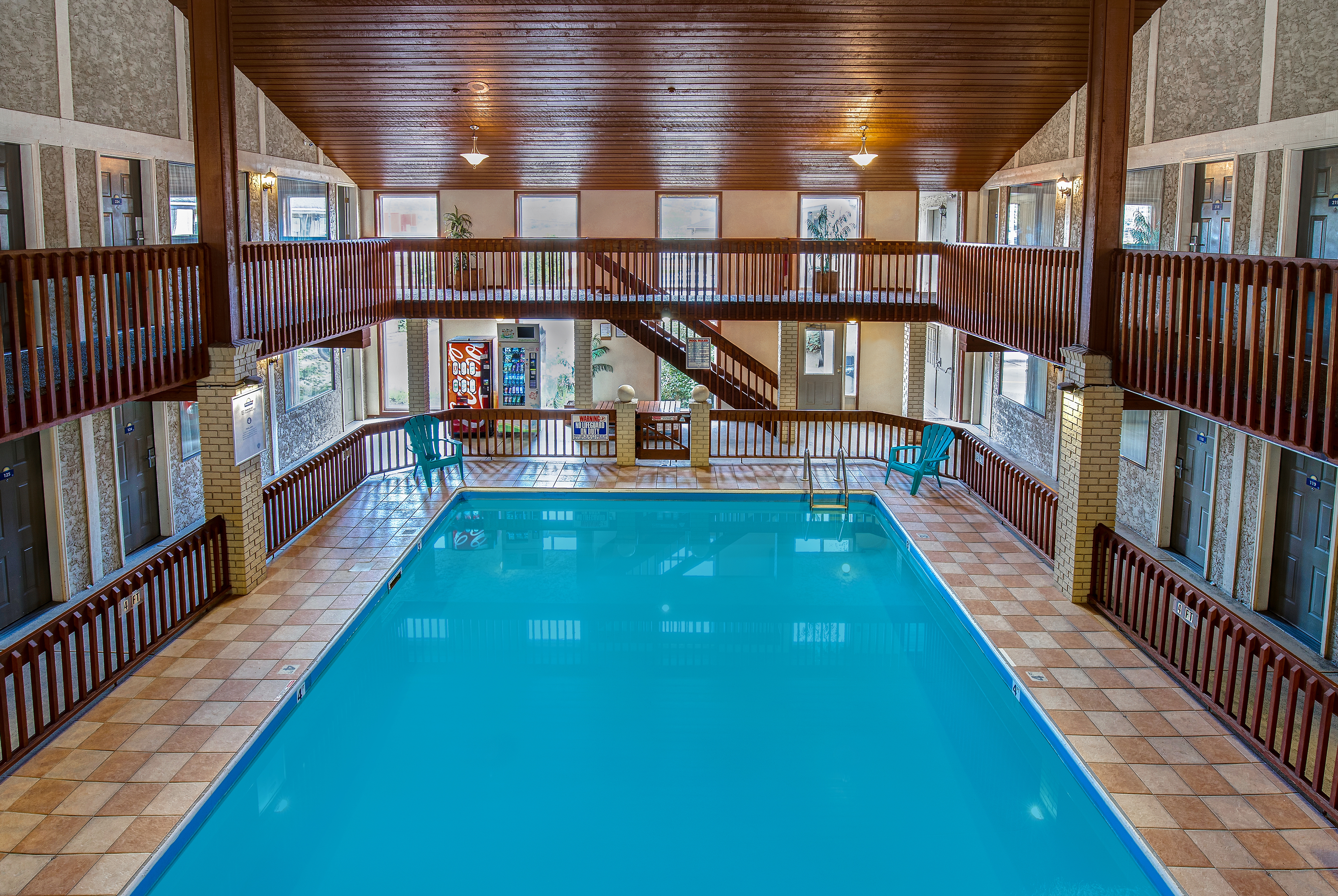 Indoor pool at the Days Inn by Wyndham Vernon in Vernon, British Columbia