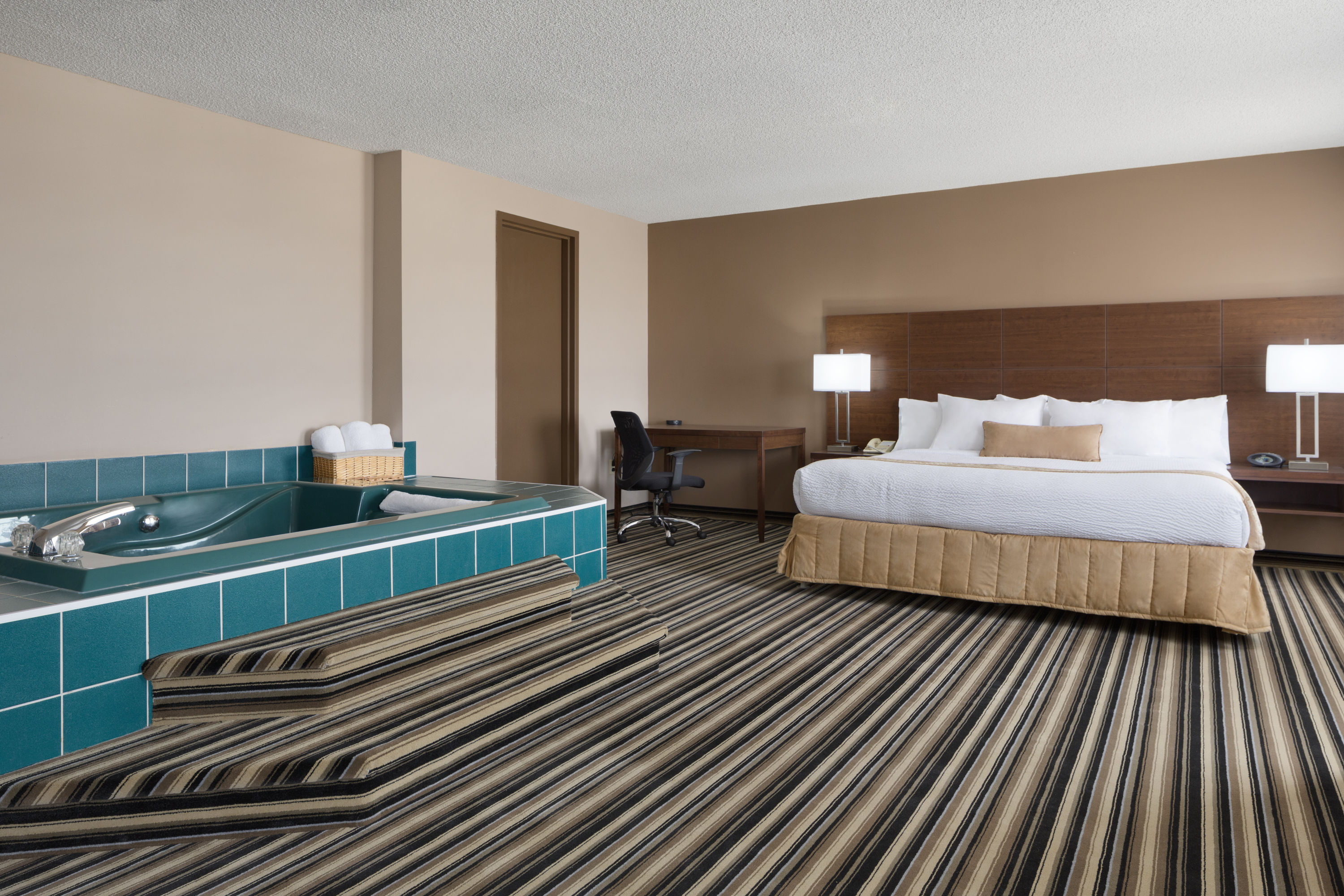 Guest room at the Days Inn by Wyndham Dalhousie in Dalhousie, New Brunswick