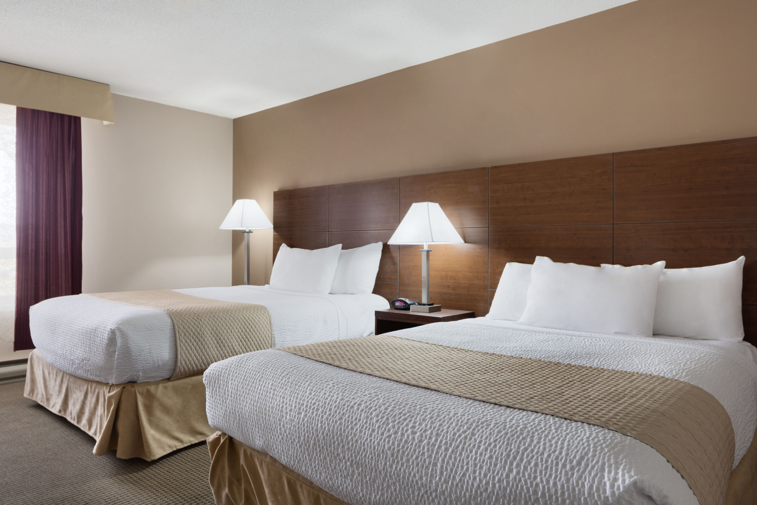 Guest room at the Days Inn by Wyndham Dalhousie in Dalhousie, New Brunswick