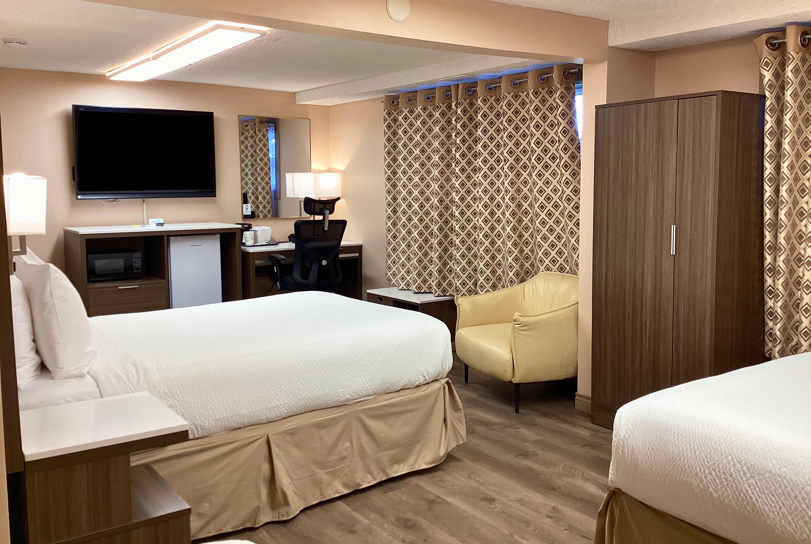 Guest room at the Days Inn by Wyndham Fredericton in Fredericton, New Brunswick