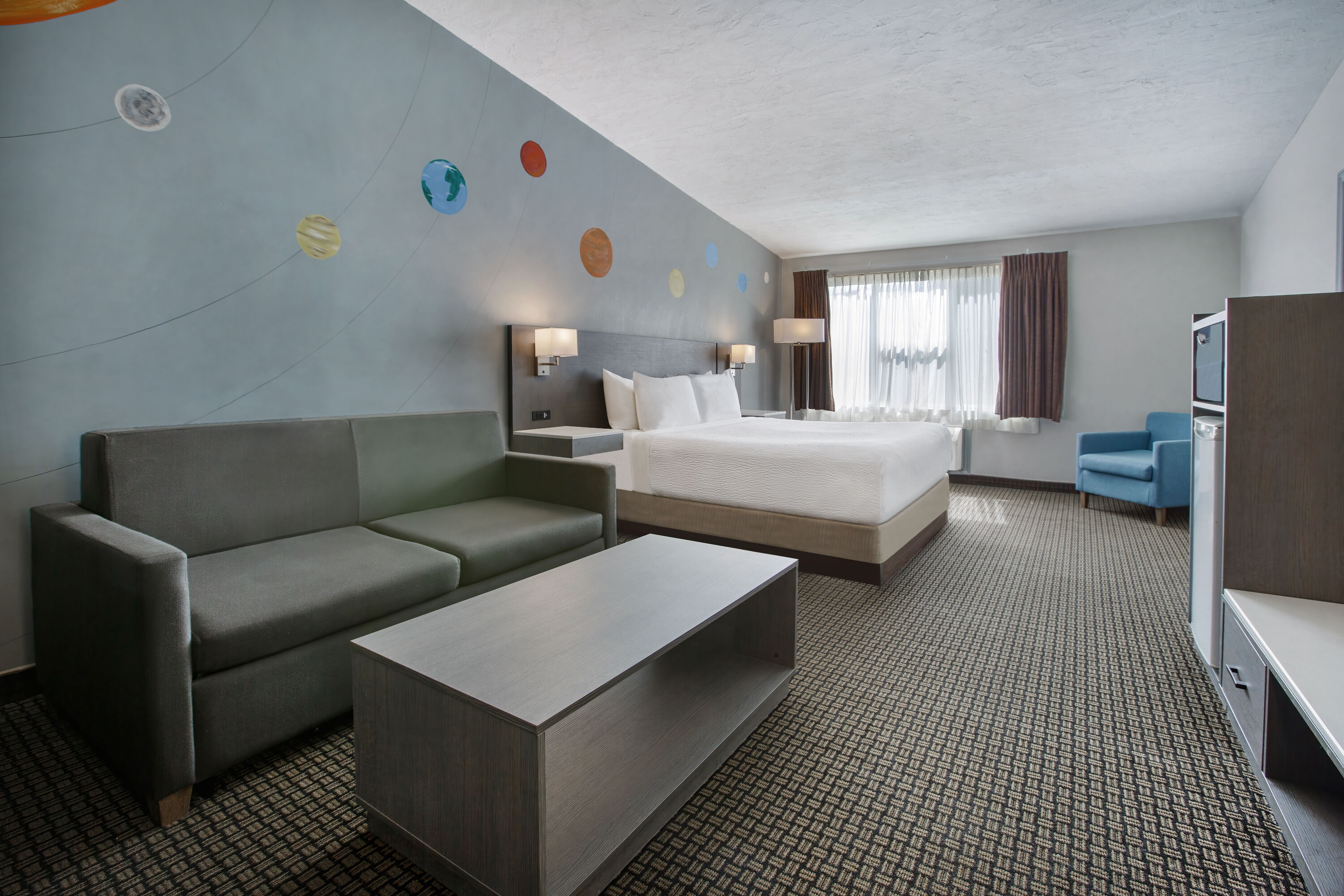 Guest room at the Days Inn & Suites by Wyndham Moncton in Moncton, New Brunswick