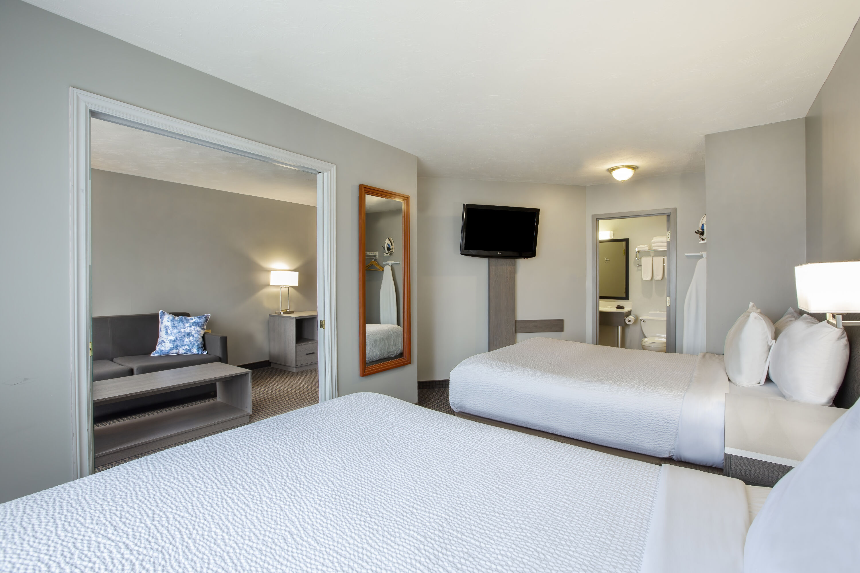 Guest room at the Days Inn & Suites by Wyndham Moncton in Moncton, New Brunswick