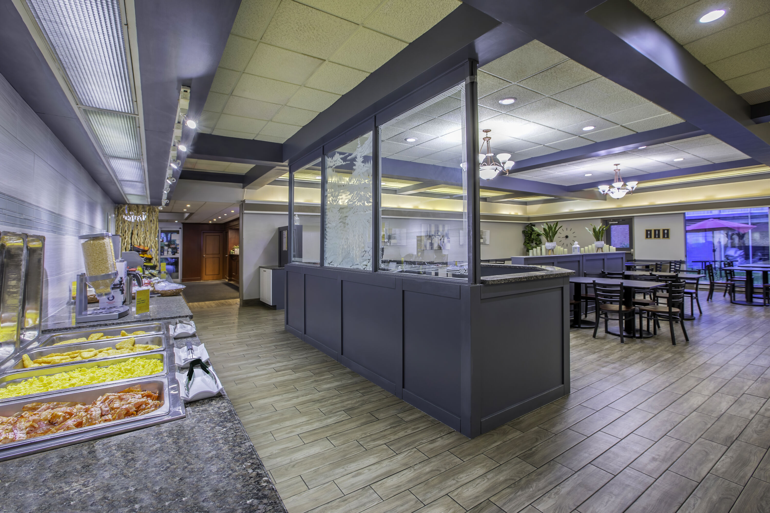 Days Inn by Wyndham Sudbury & Conference Centre restaurant breakfast area close up in Sudbury, Ontario