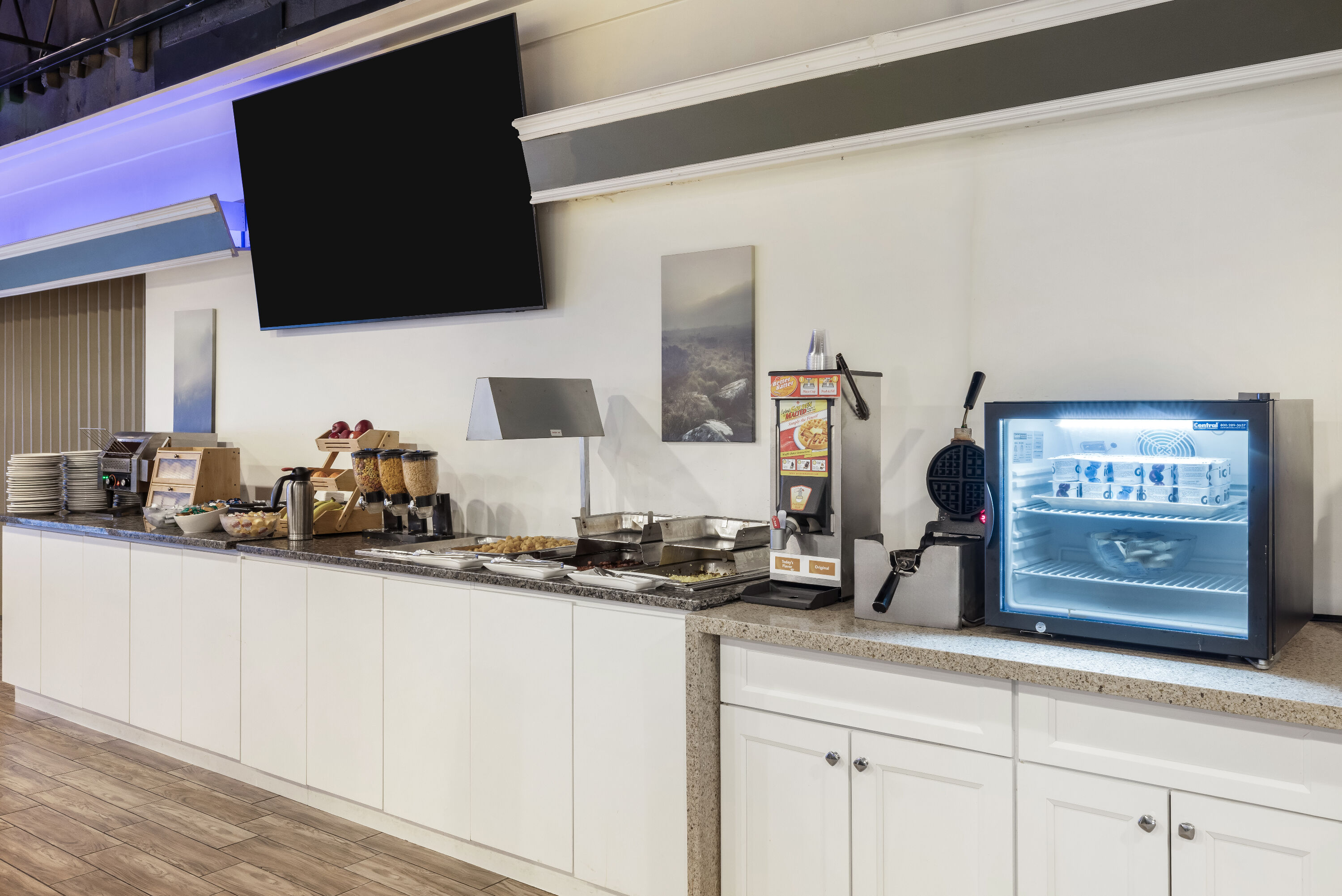 Days Inn by Wyndham Sudbury & Conference Centre restaurant breakfast area close up in Sudbury, Ontario