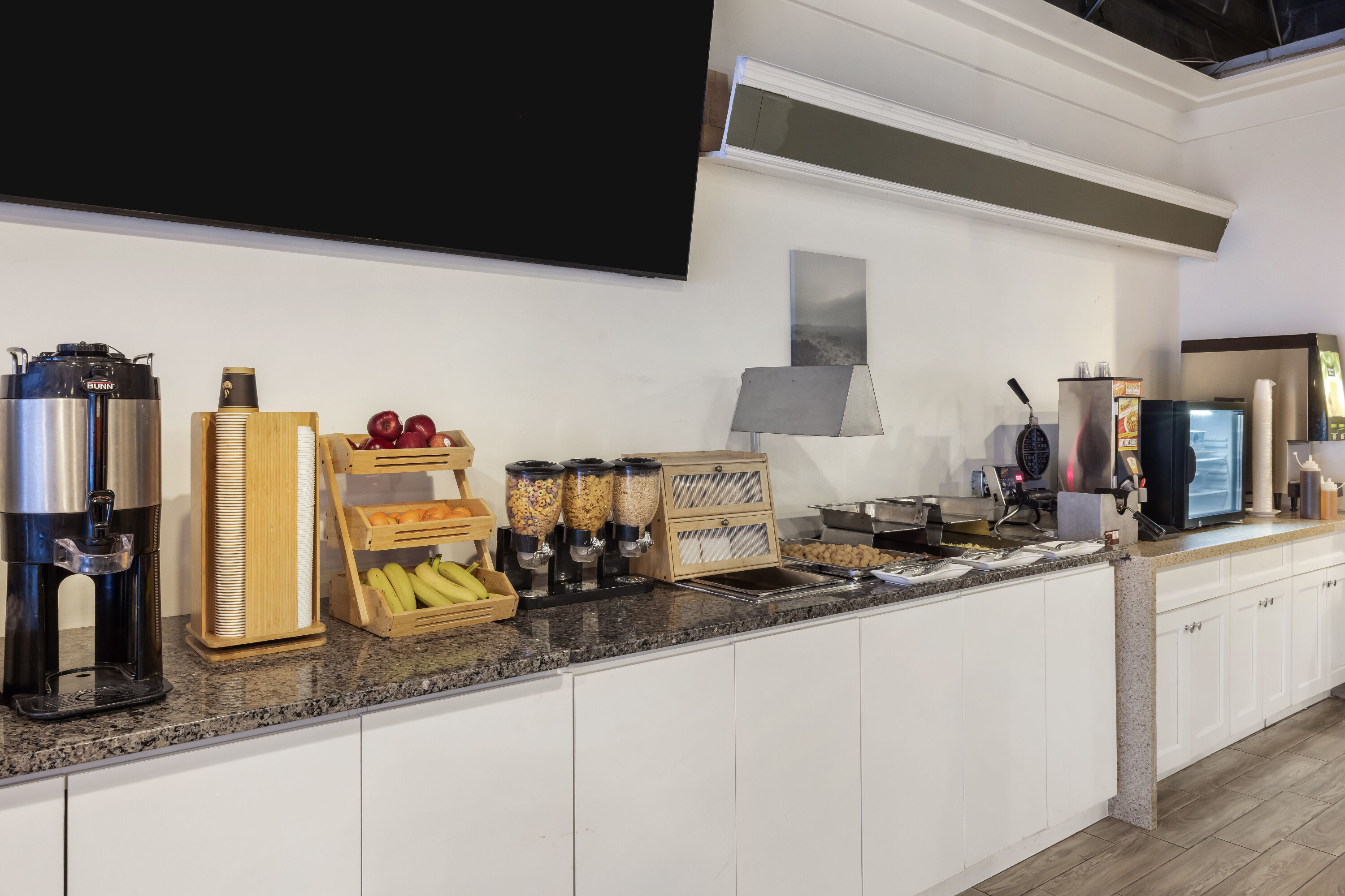 Days Inn by Wyndham Sudbury & Conference Centre restaurant breakfast area close up in Sudbury, Ontario