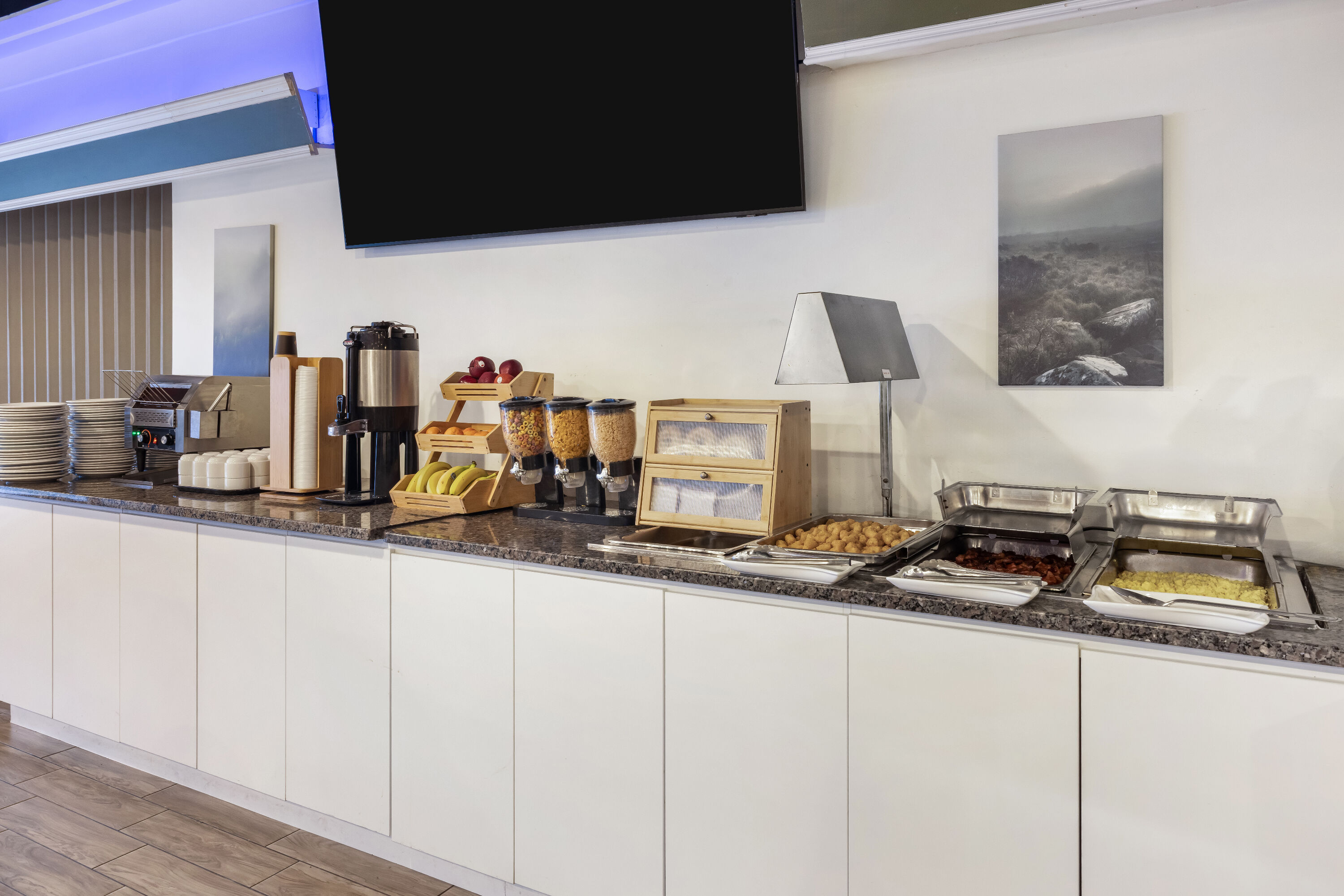 Days Inn by Wyndham Sudbury & Conference Centre restaurant breakfast area close up in Sudbury, Ontario