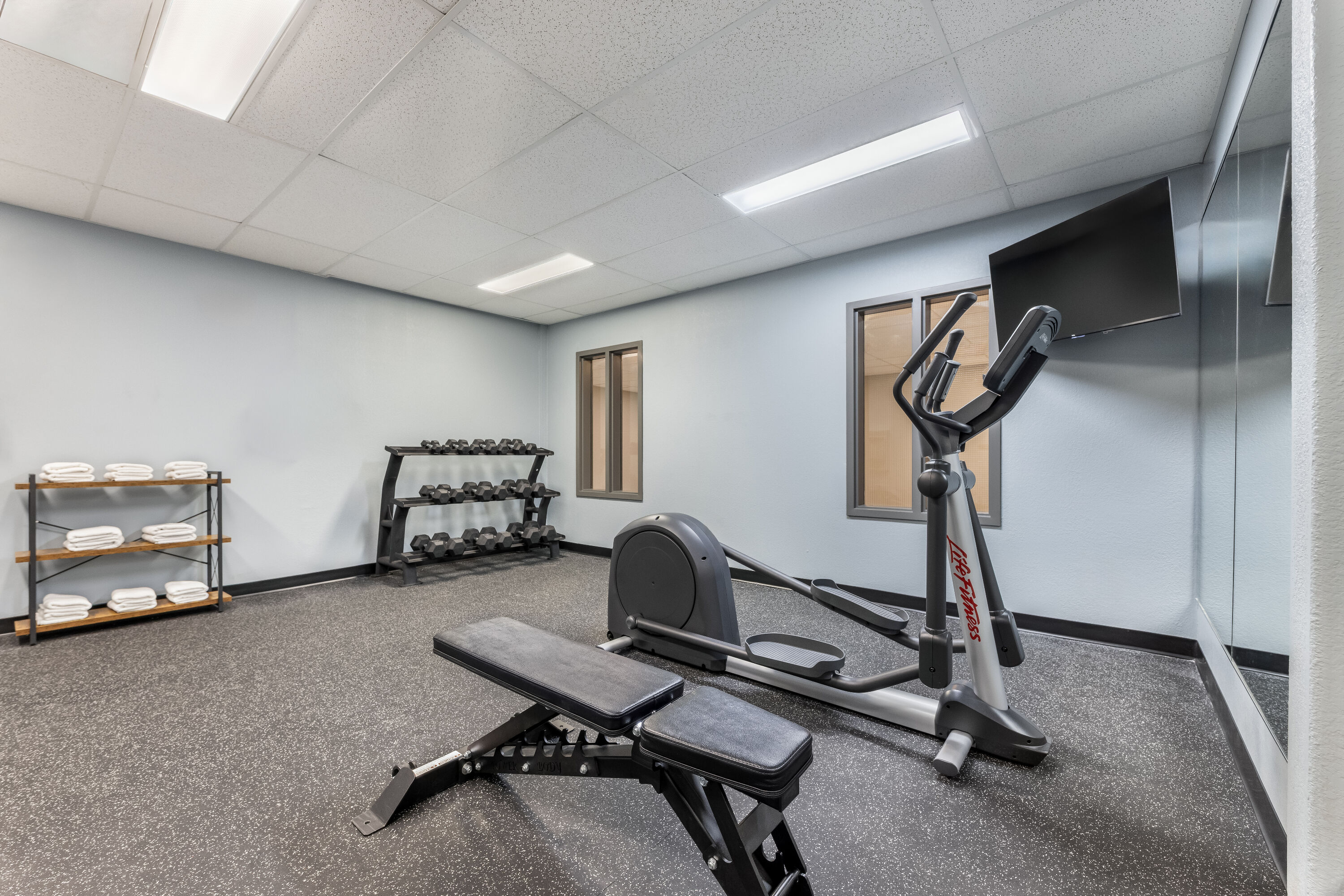 Fitness room at Days Inn & Suites by Wyndham Thunder Bay in Thunder Bay, Ontario