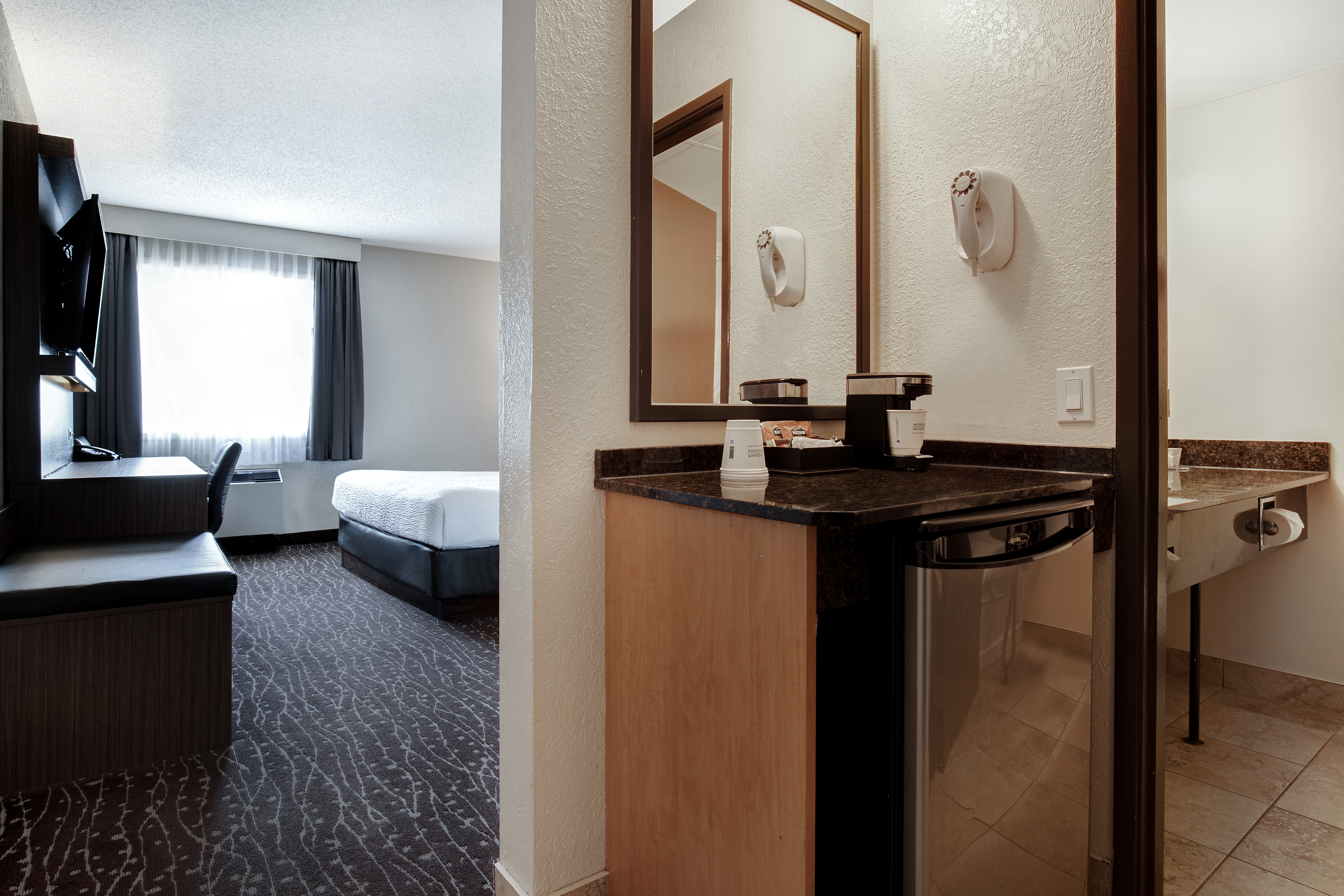 Guest room at the Days Inn & Conference Centre by Wyndham Prince Albert in Prince Albert, Saskatchewan