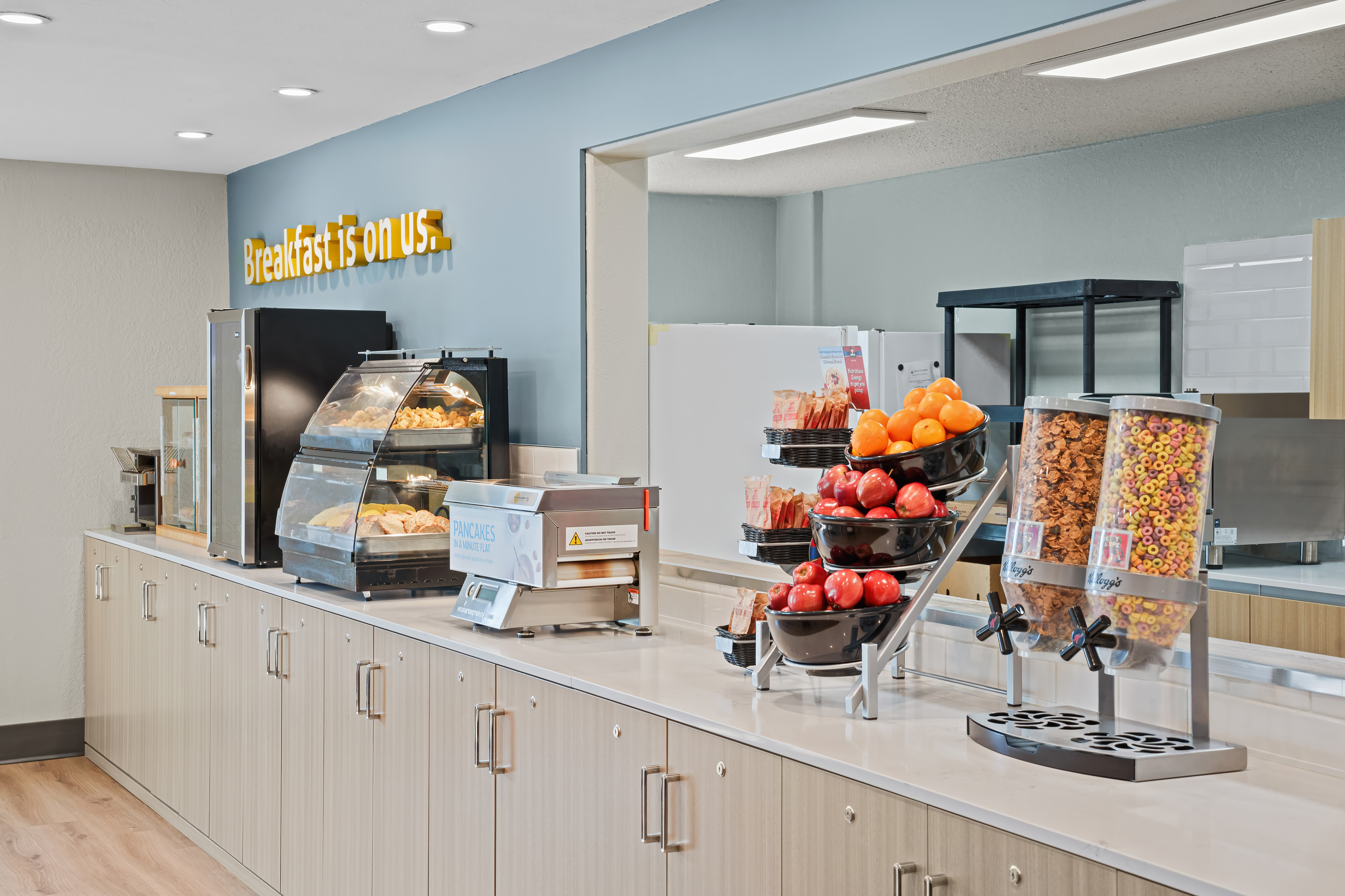 Days Inn by Wyndham Regina restaurant breakfast area close up in Regina, Saskatchewan