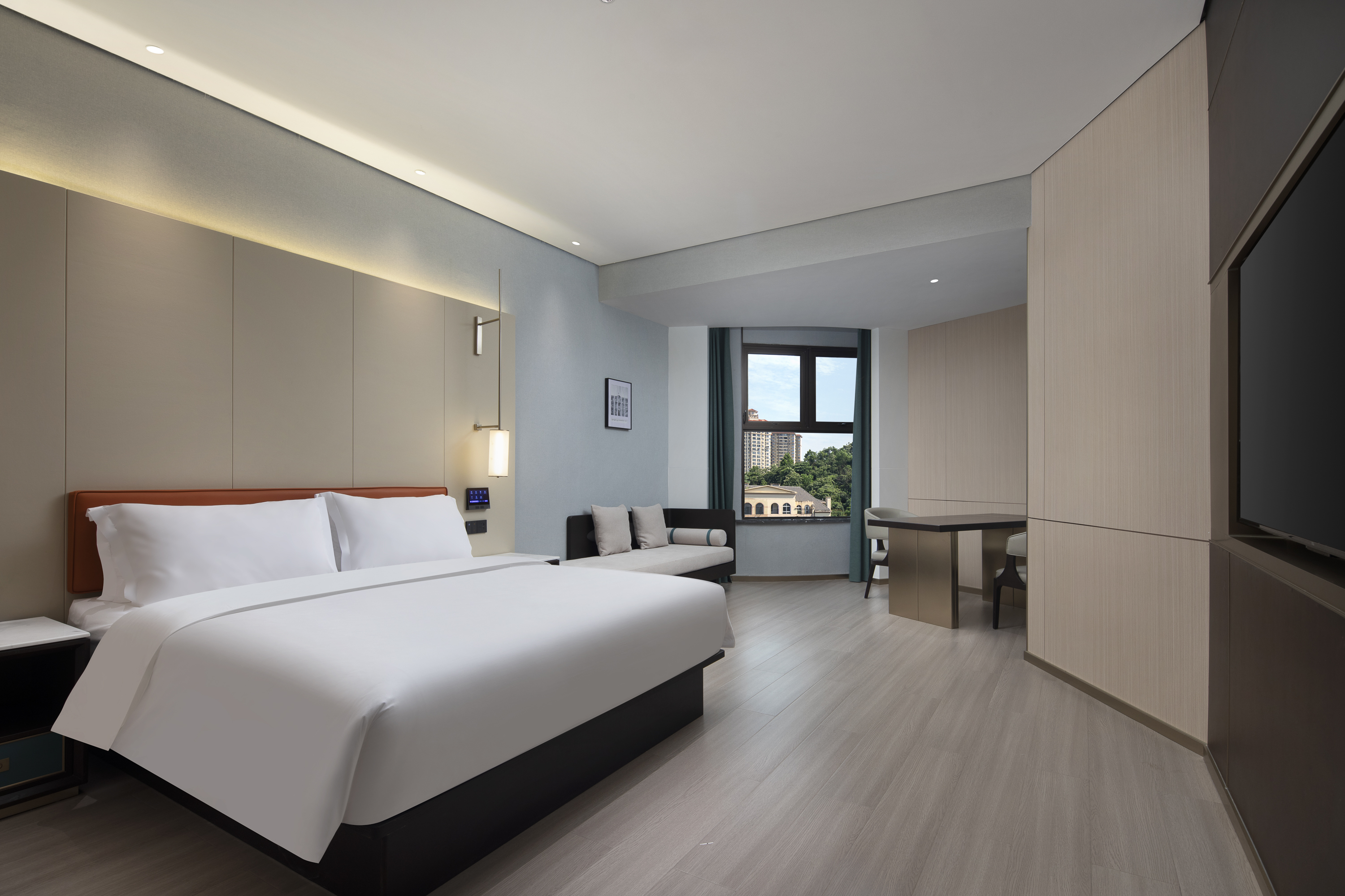 Guest room at the Days Hotel by Wyndham Changsha Kaifu in Changsha, Other than US/Canada