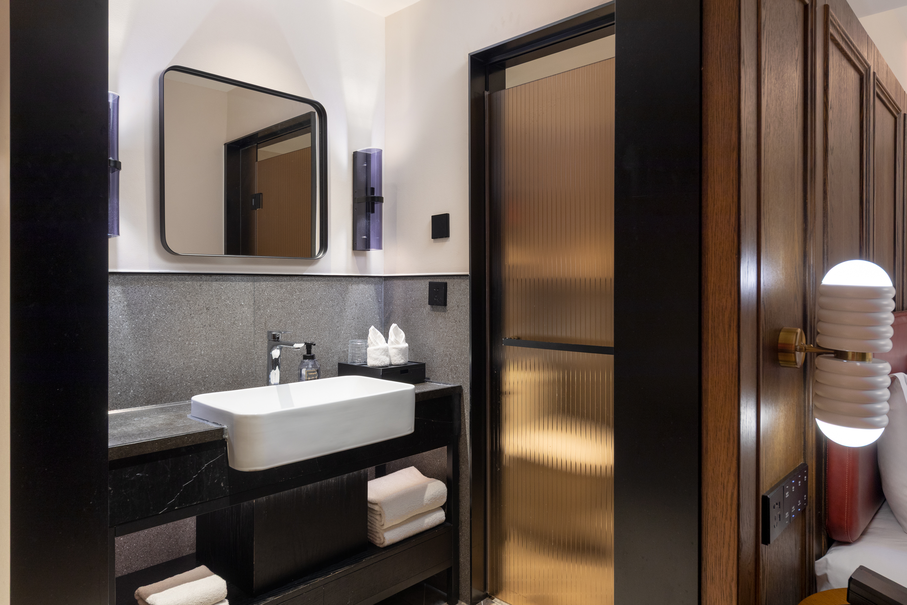 Guest room bath at the Days Inn by Wyndham Changsha IFS in Changsha, Other than US/Canada