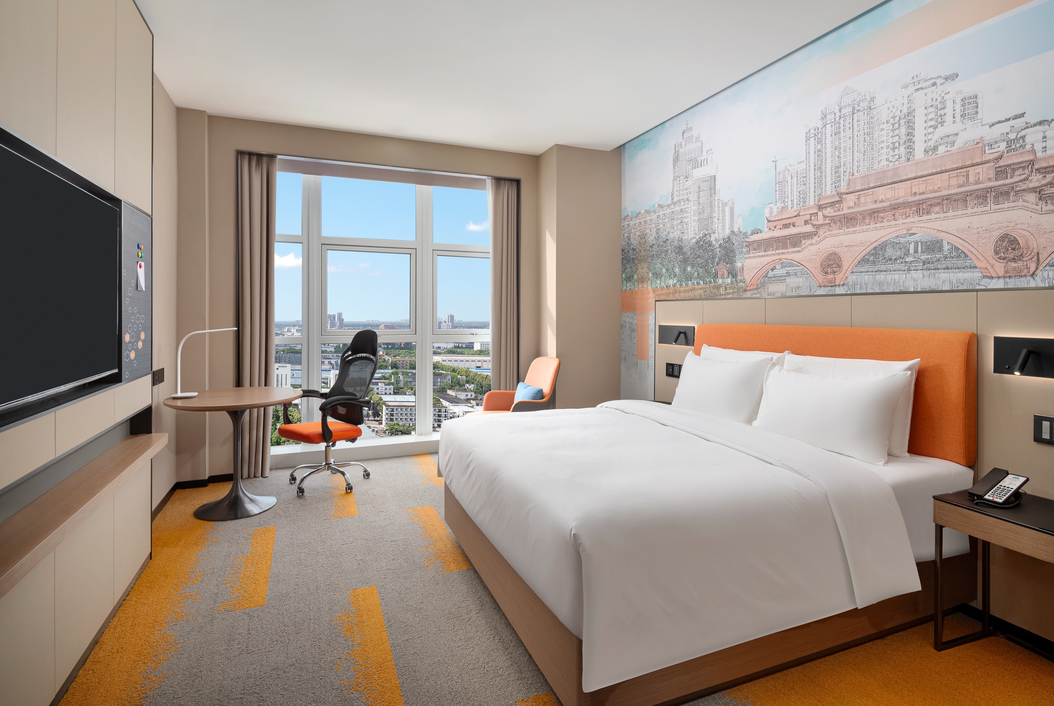 Guest room at the Days Hotel by Wyndham Chengdu Wenjiang in Chengdu, Other than US/Canada