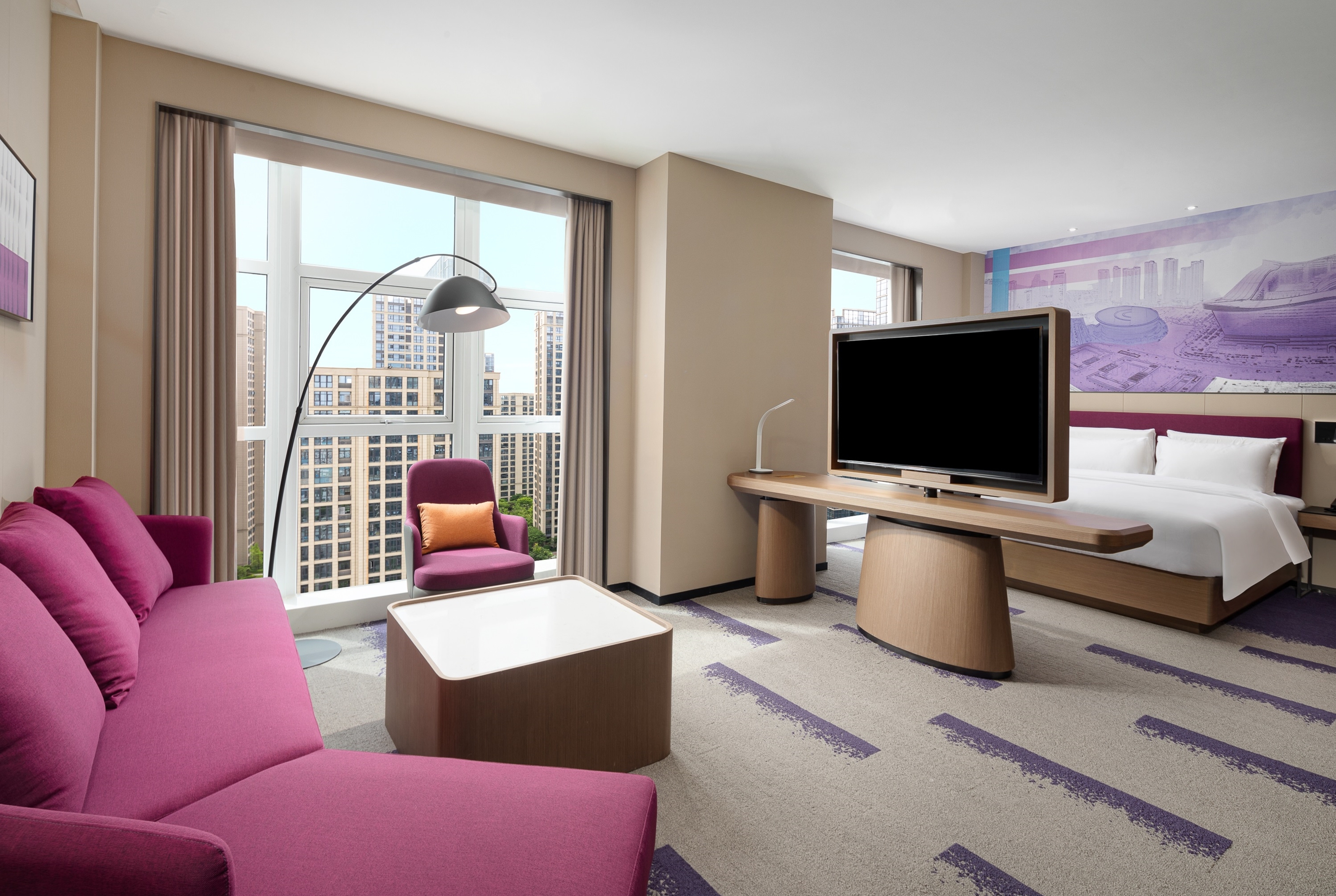 Guest room at the Days Hotel by Wyndham Chengdu Wenjiang in Chengdu, Other than US/Canada