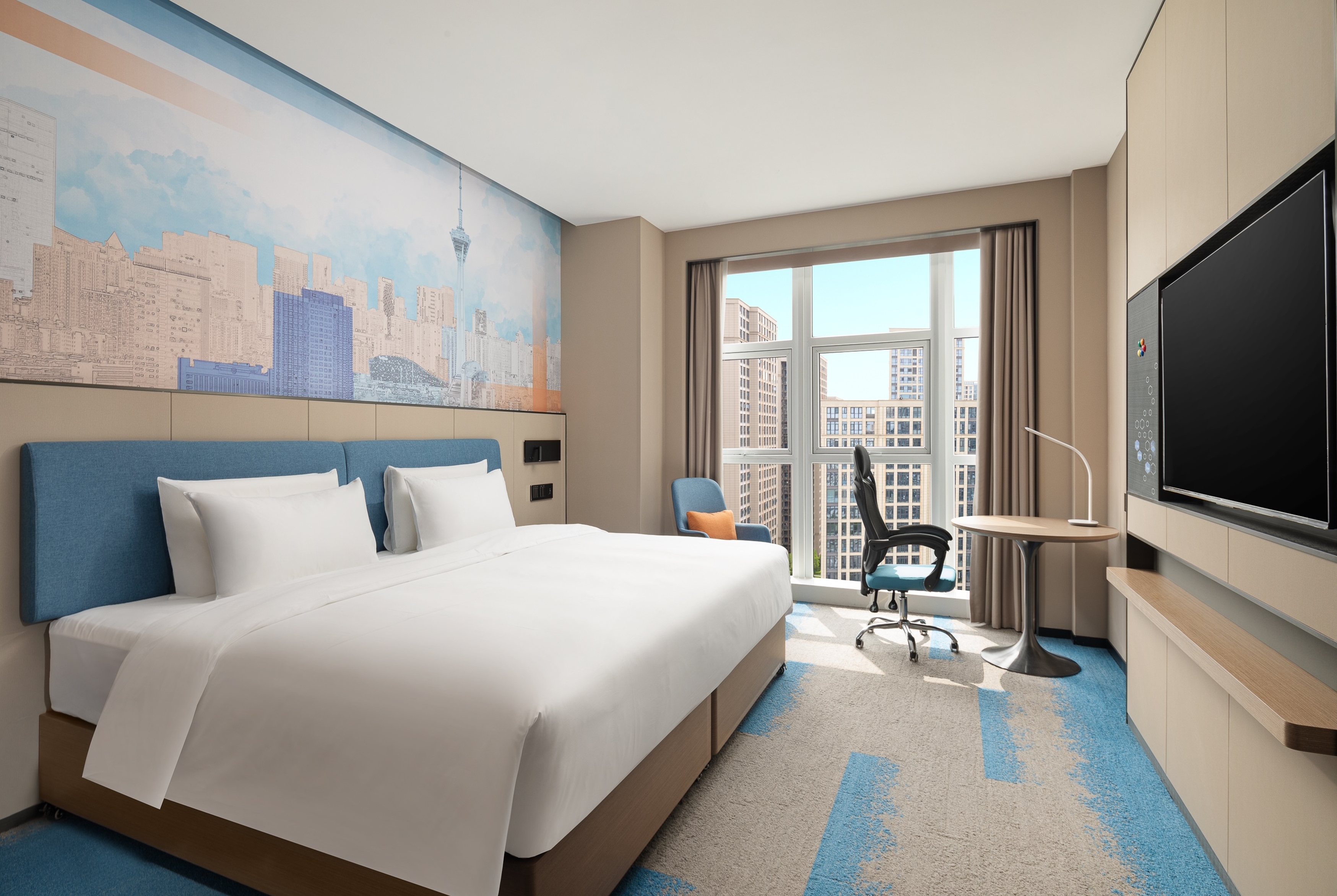 Guest room at the Days Hotel by Wyndham Chengdu Wenjiang in Chengdu, Other than US/Canada