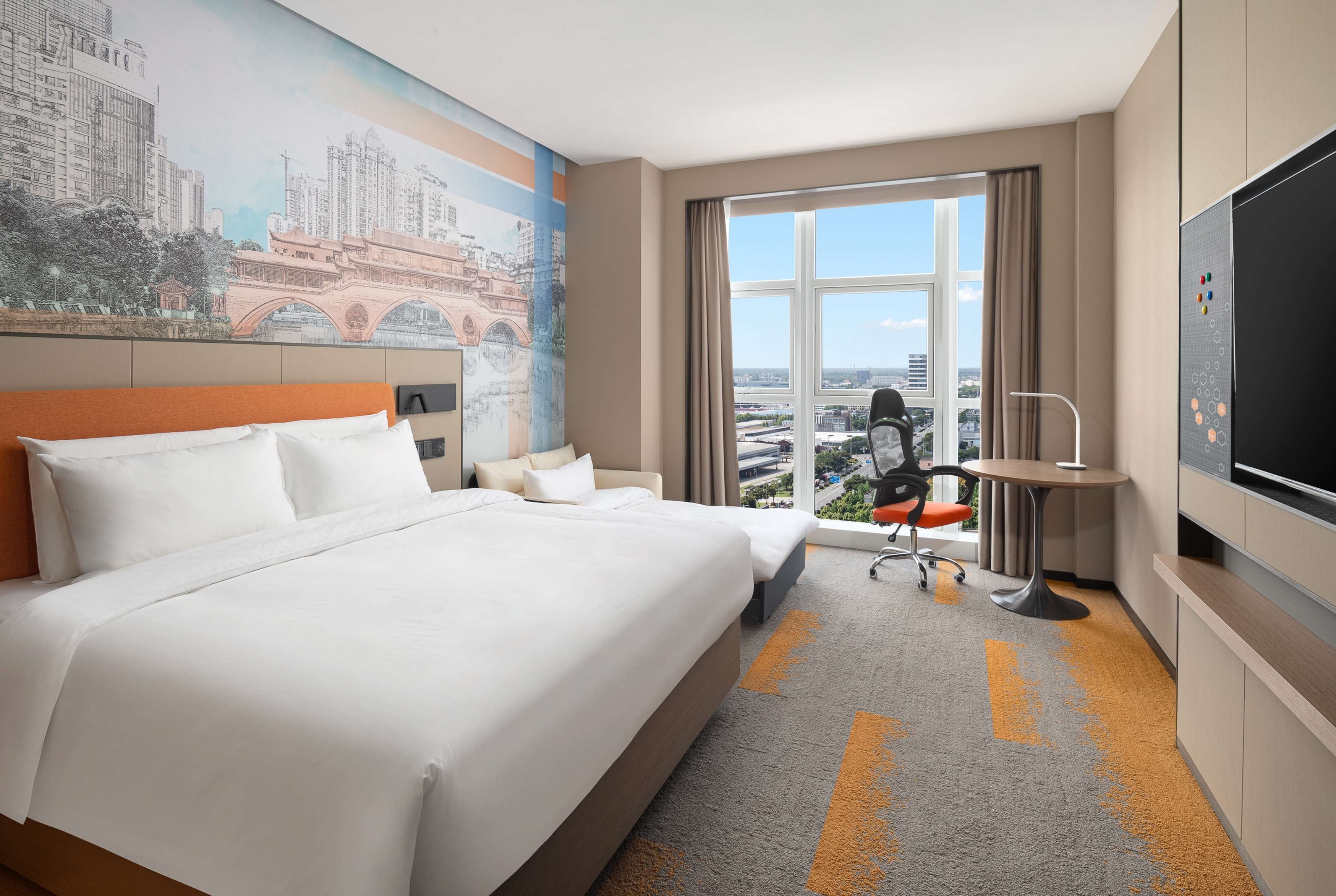 Guest room at the Days Hotel by Wyndham Chengdu Wenjiang in Chengdu, Other than US/Canada