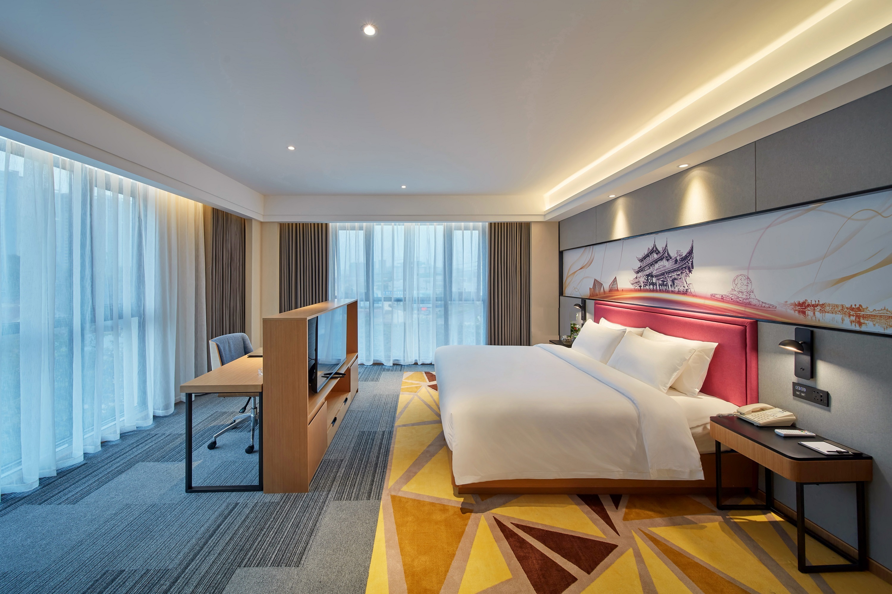 Guest room at the Days Hotel by Wyndham Bishan Chongqing in Chongqing, Other than US/Canada