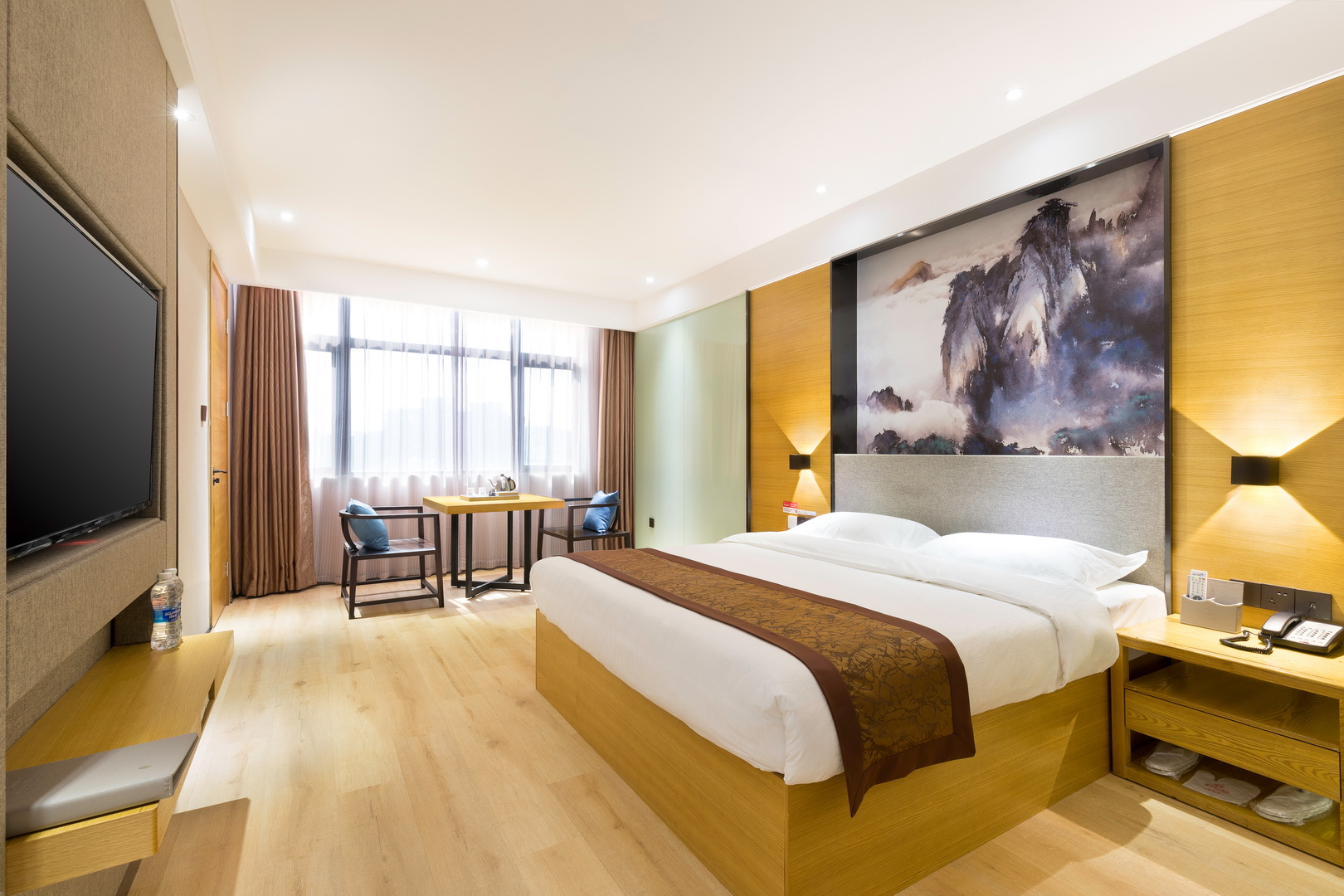 Guest room at the Days Hotel By Wyndham Changle Jinfeng Xinfuyuan in Fuzhou, Other than US/Canada
