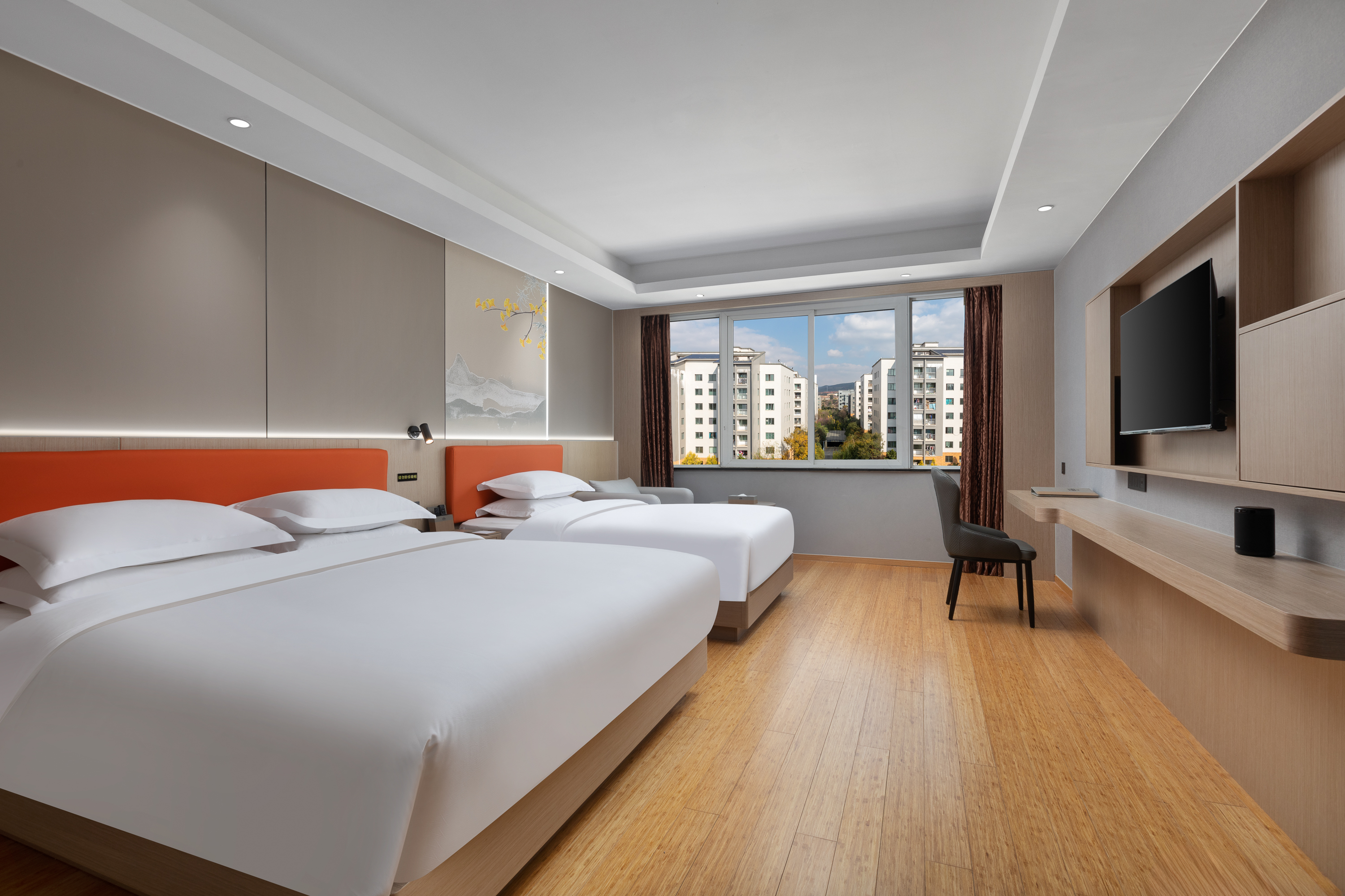 Guest room at the Days Inn by Wyndham Kunming Airport Economic Zone in Kunming, Other than US/Canada